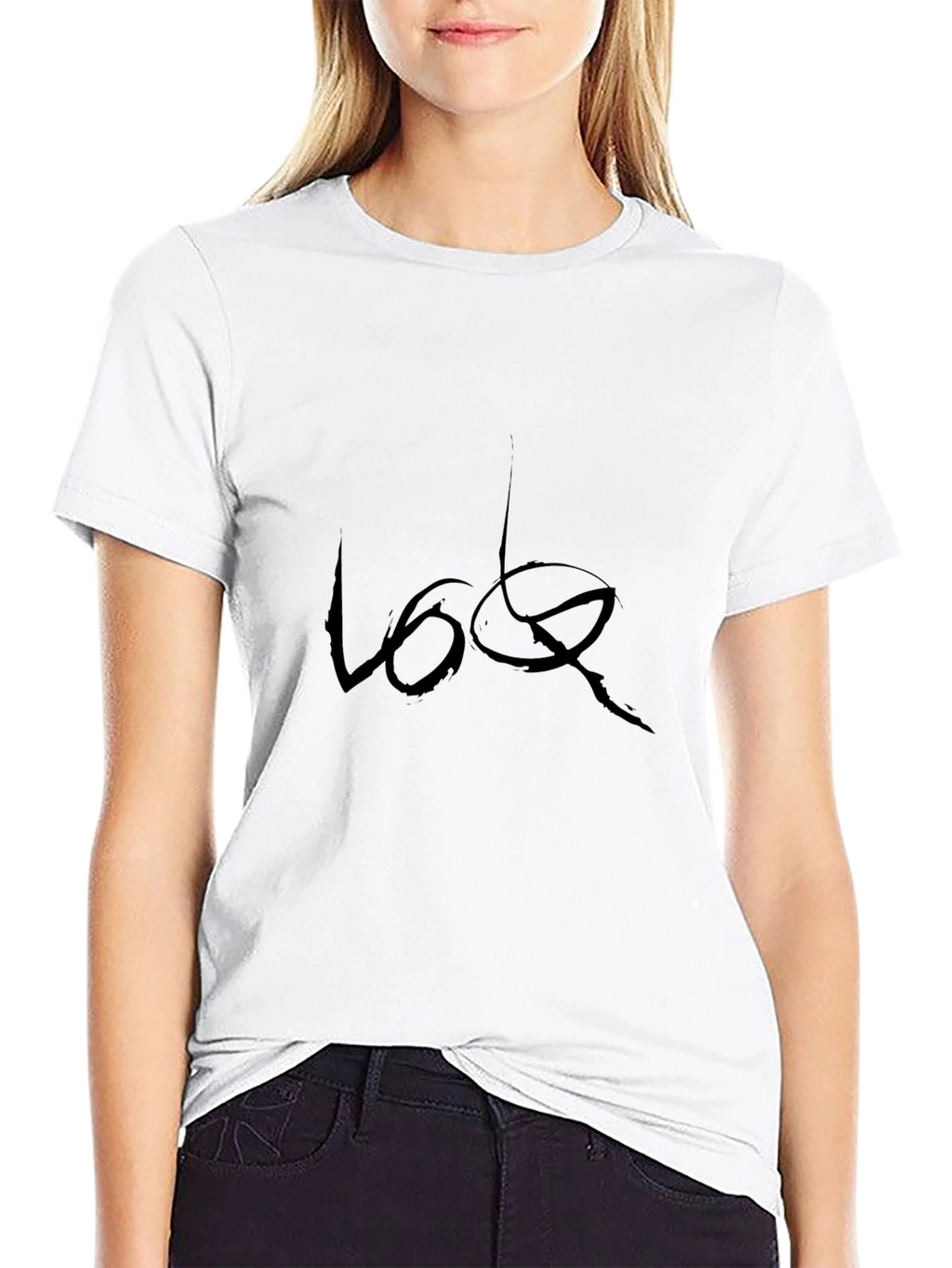 Modern Black Graphic Tee