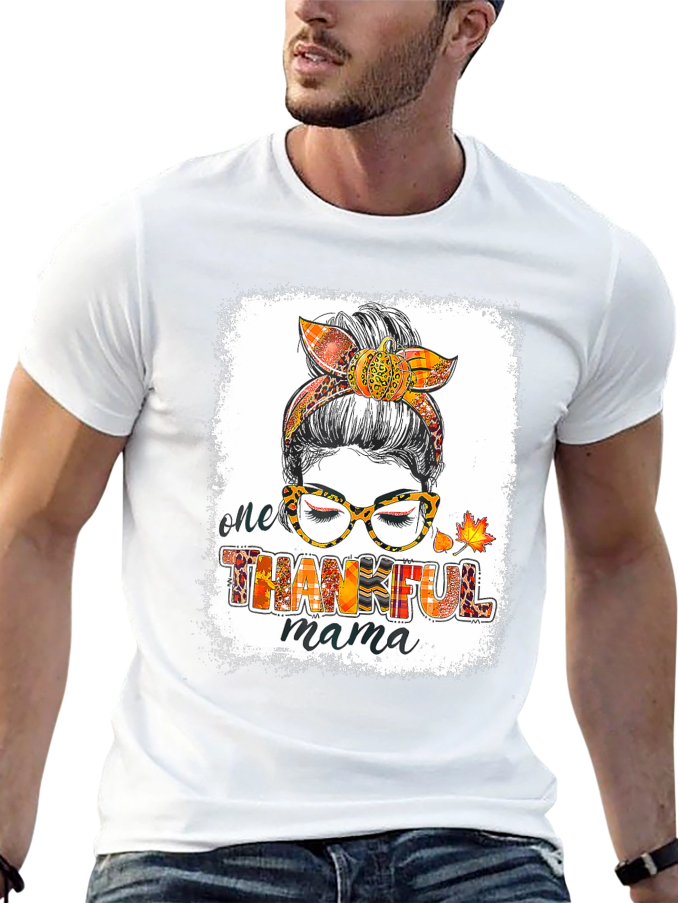 One Thankful Mama T-Shirt - Fall Design