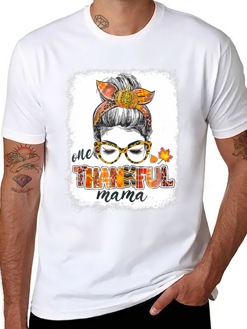 One Thankful Mama T-Shirt - Fall Design