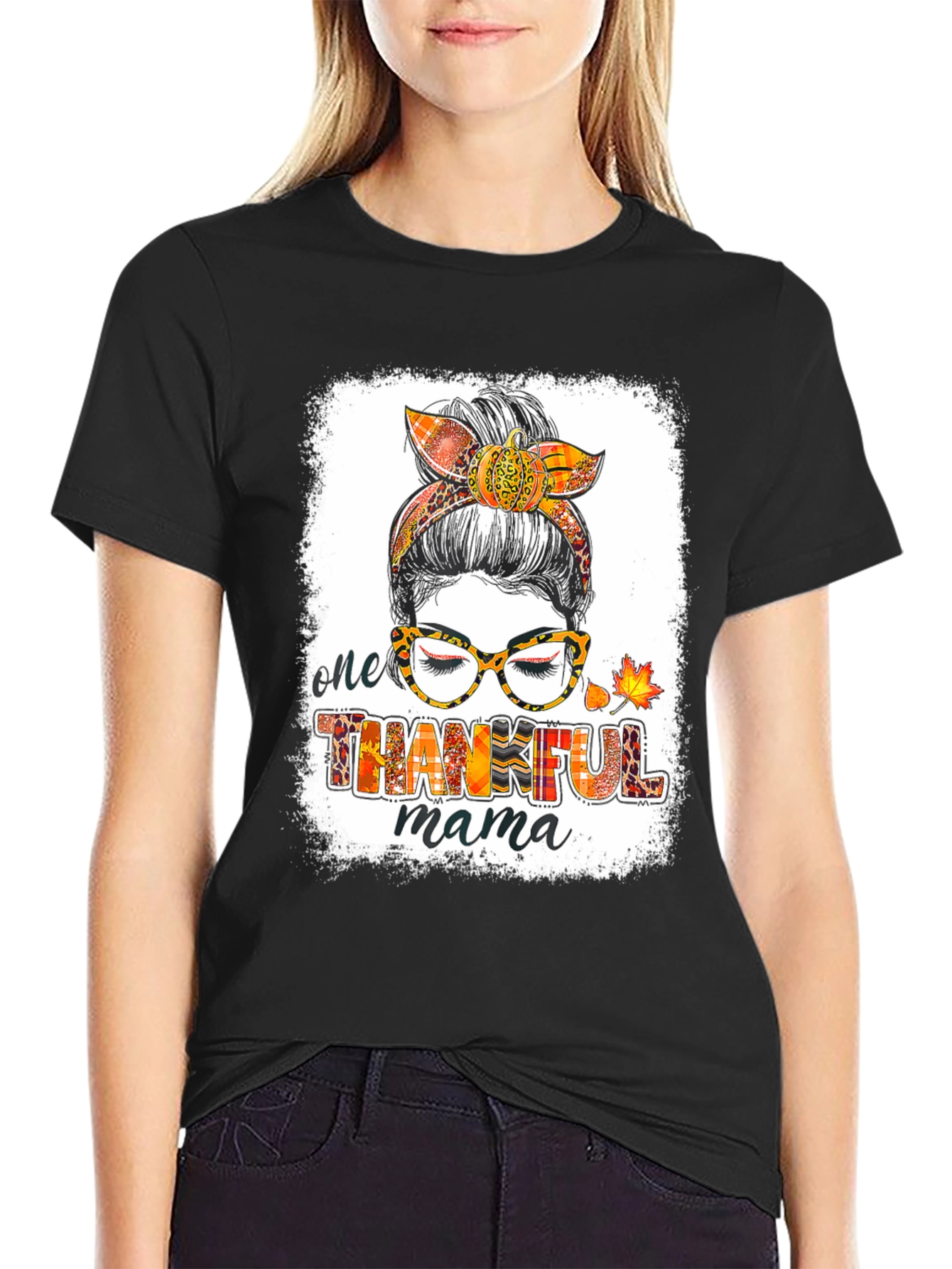 One Thankful Mama T-Shirt - Fall Design
