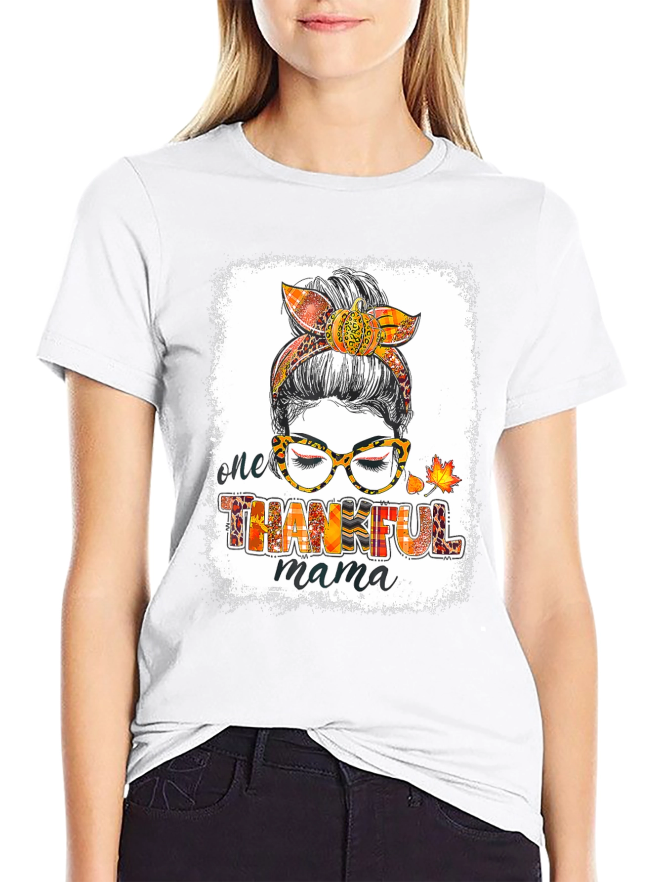 One Thankful Mama T-Shirt - Fall Design