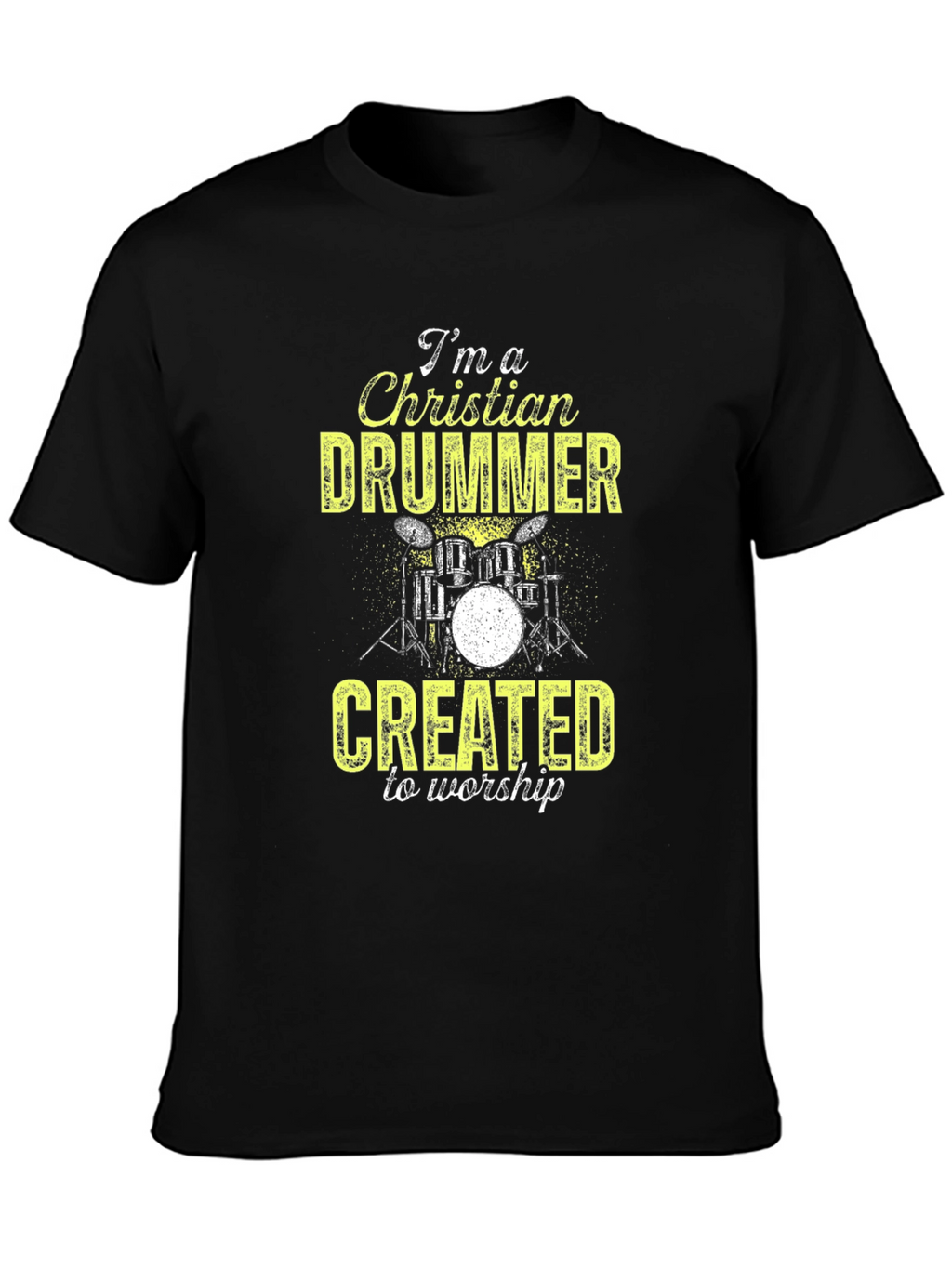 Christian Drummer T-Shirt - Worship Music Tee