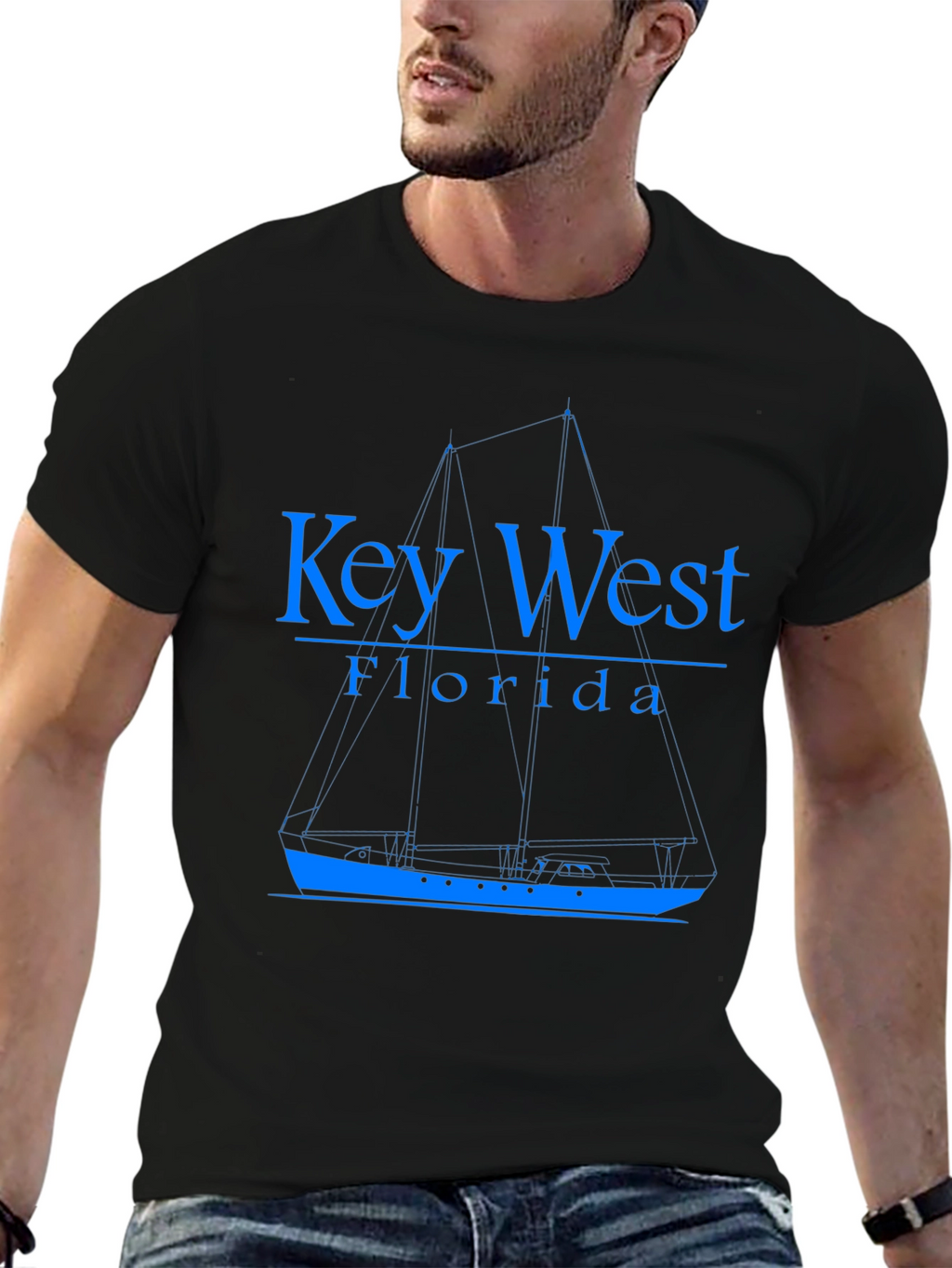 Key West Florida Boat T-Shirt