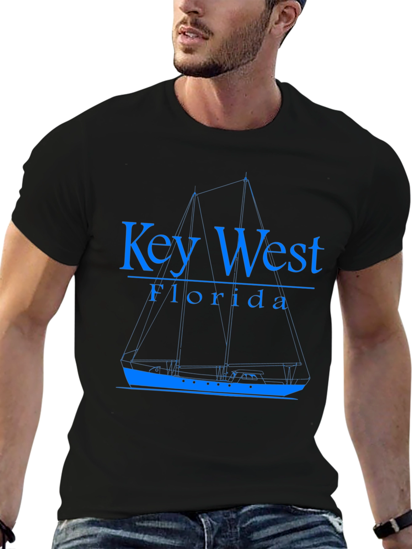 Key West Florida Boat T-Shirt