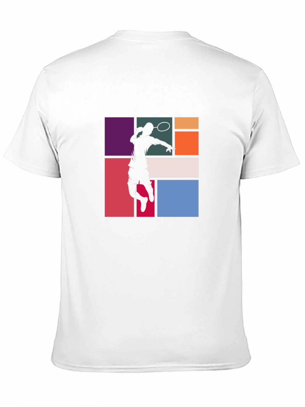 Badminton Player Graphic Tee - Black