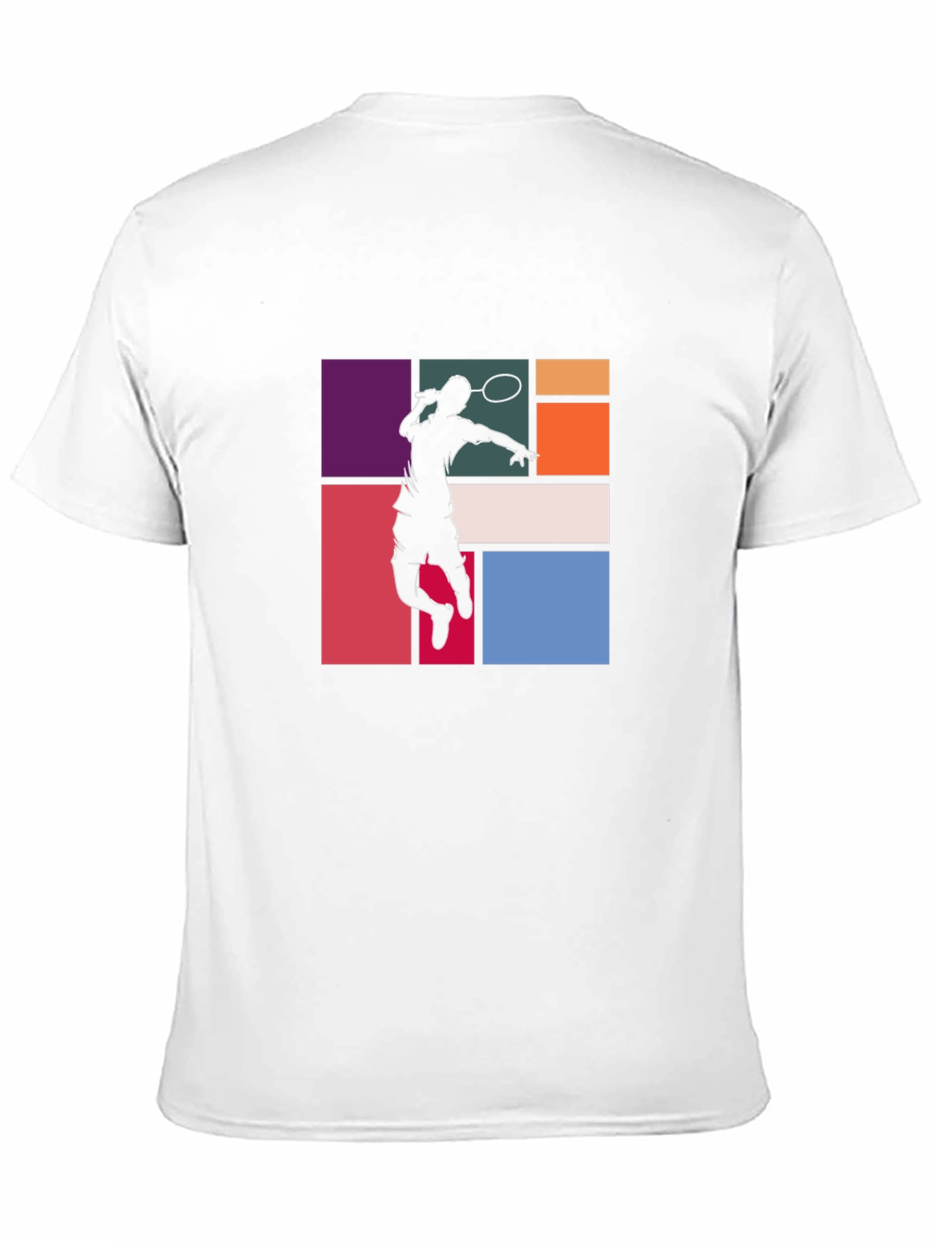 Badminton Player Graphic Tee - Black