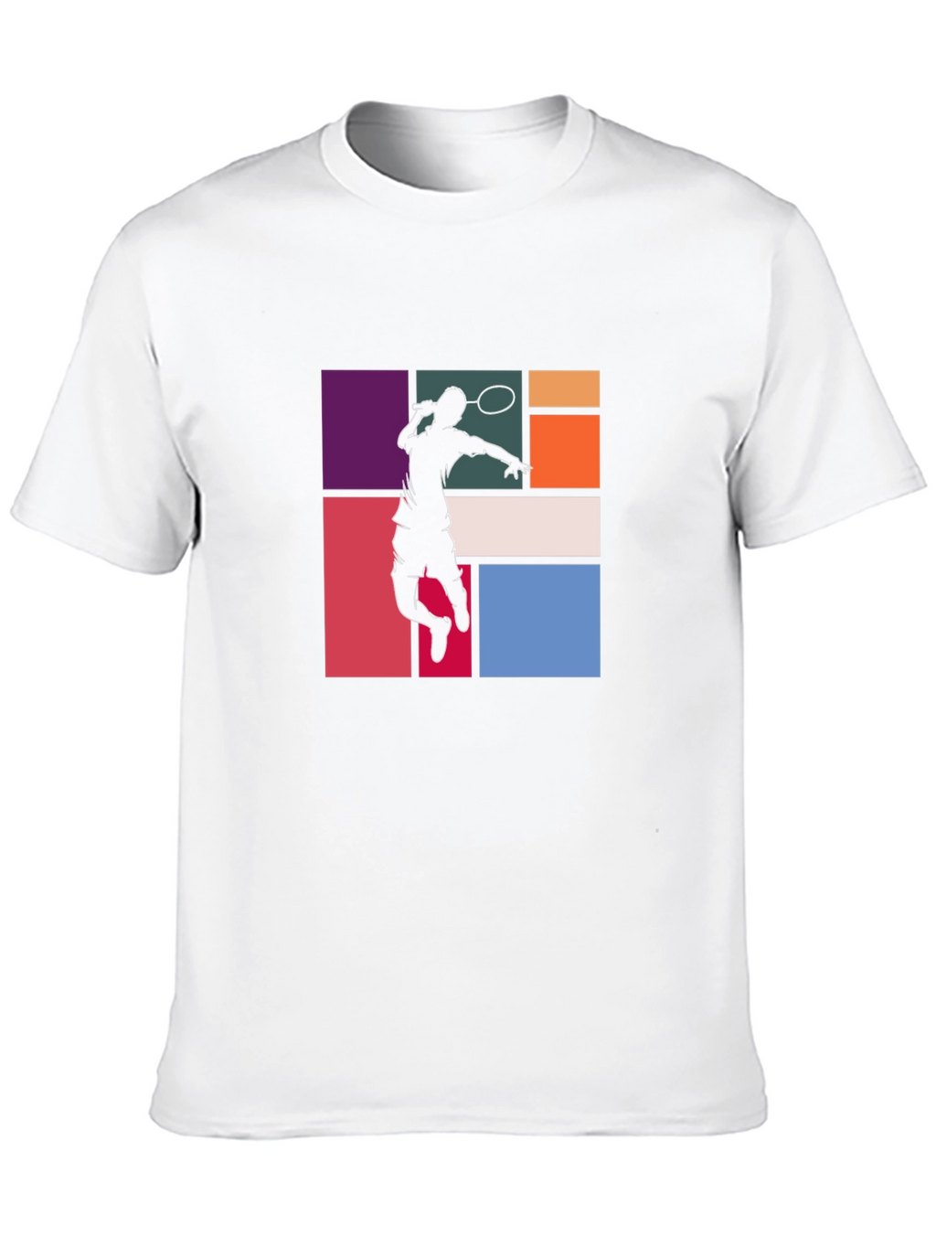 Badminton Player Graphic Tee - Black