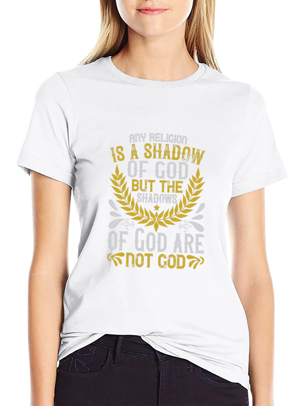 Shadow of God Graphic Print T-Shirt