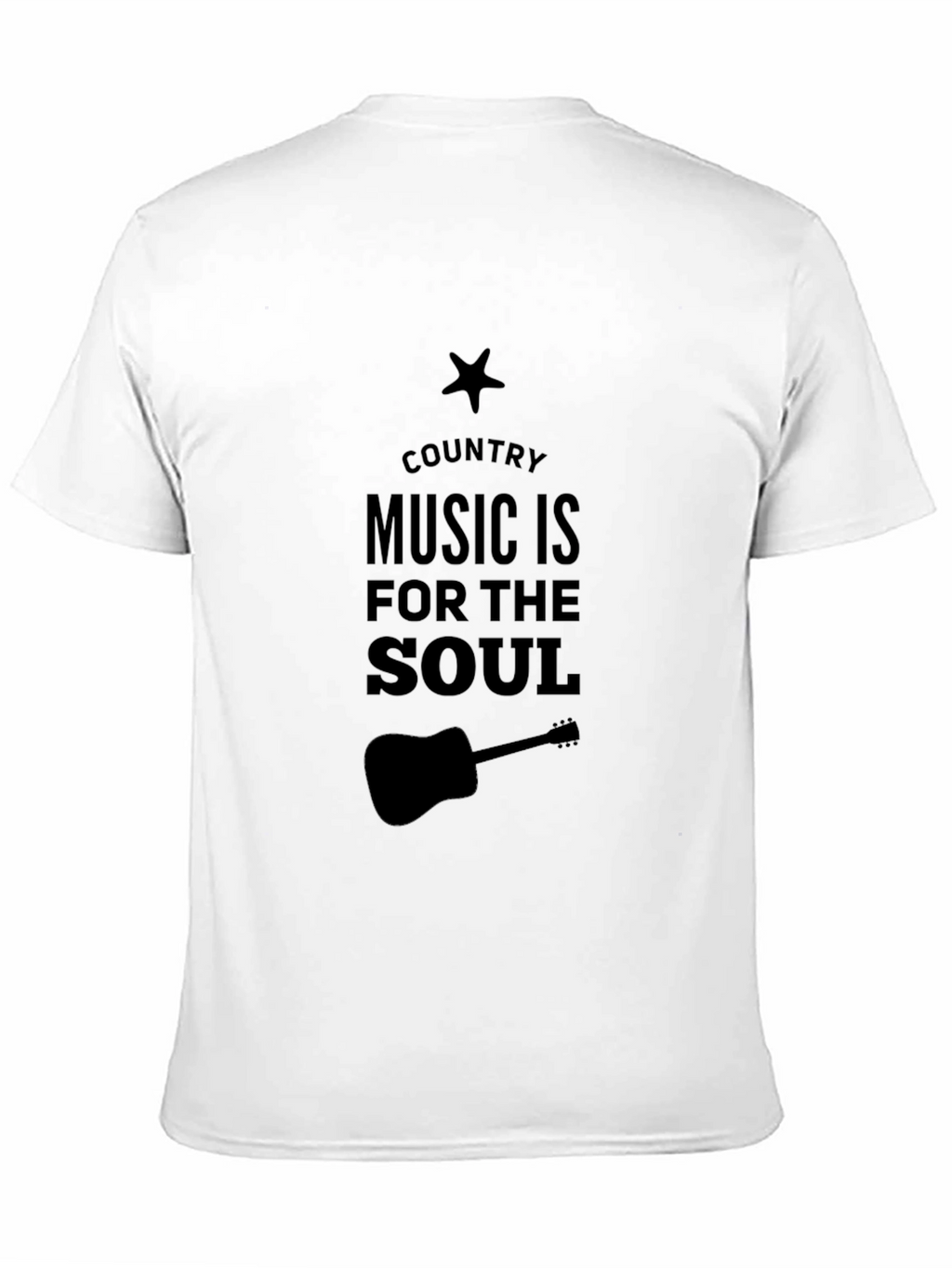 Country Music is for the Soul Black T-Shirt