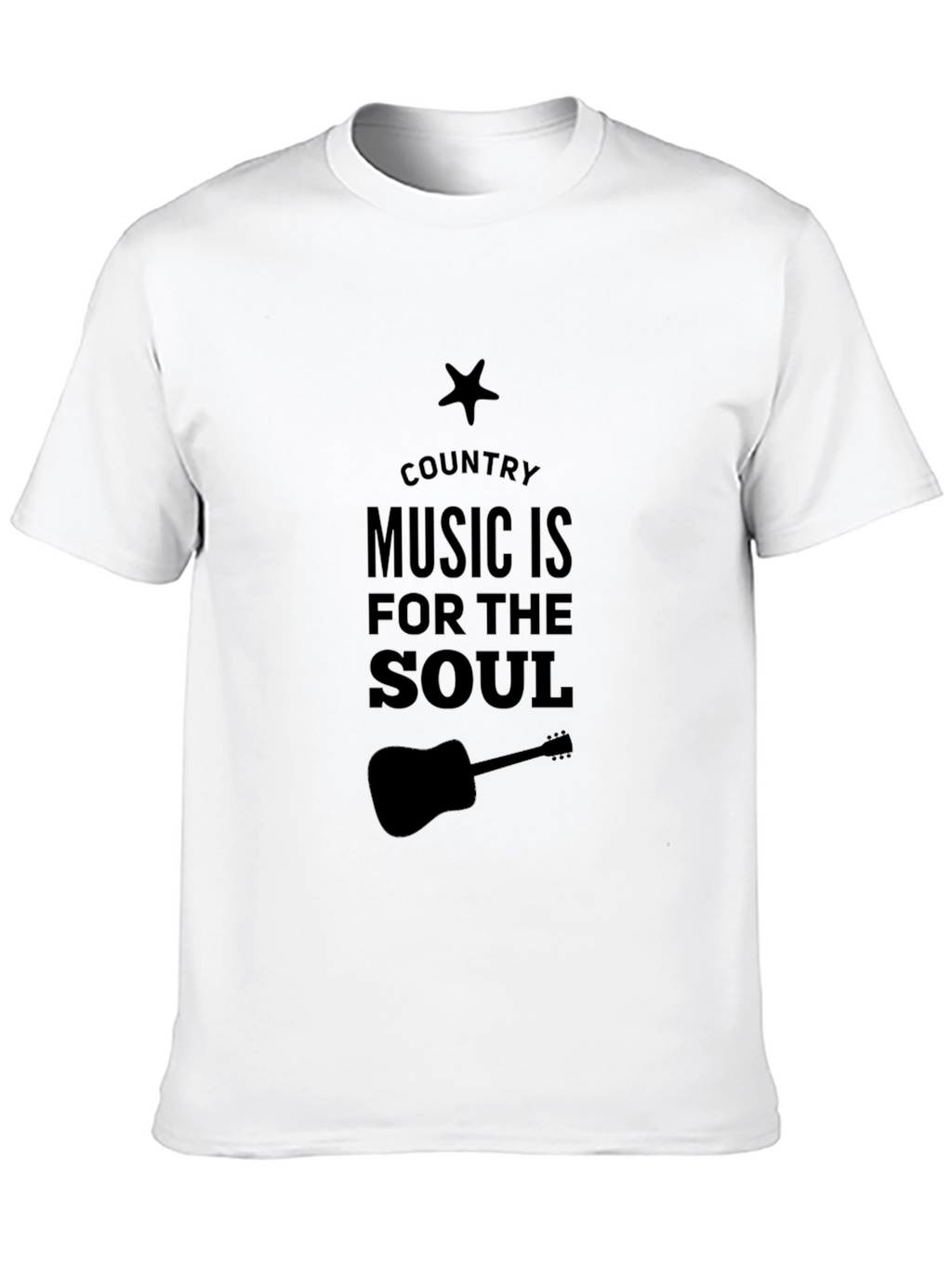 Country Music is for the Soul Black T-Shirt