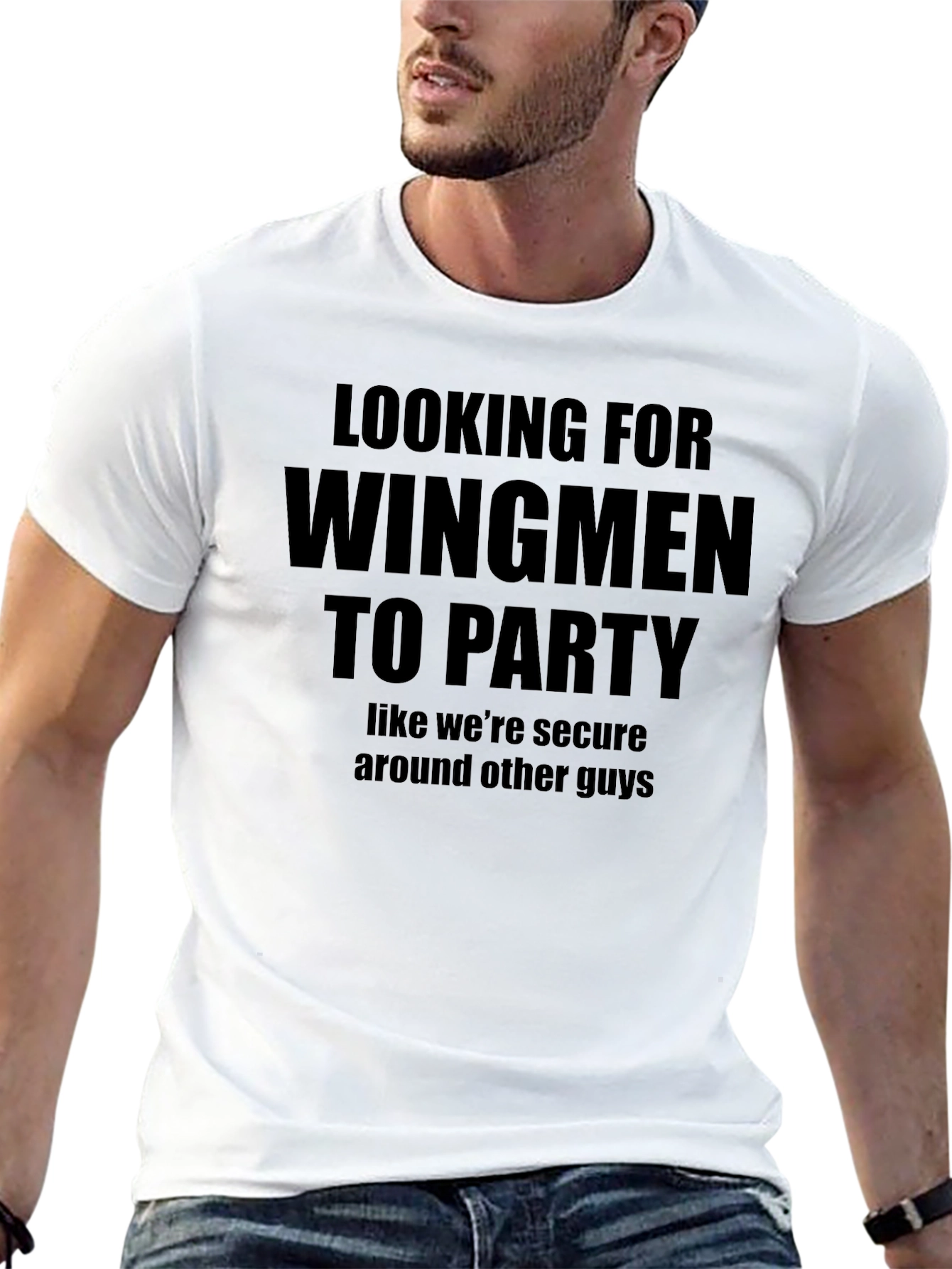 Looking For Wingmen To Party Graphic T-Shirt