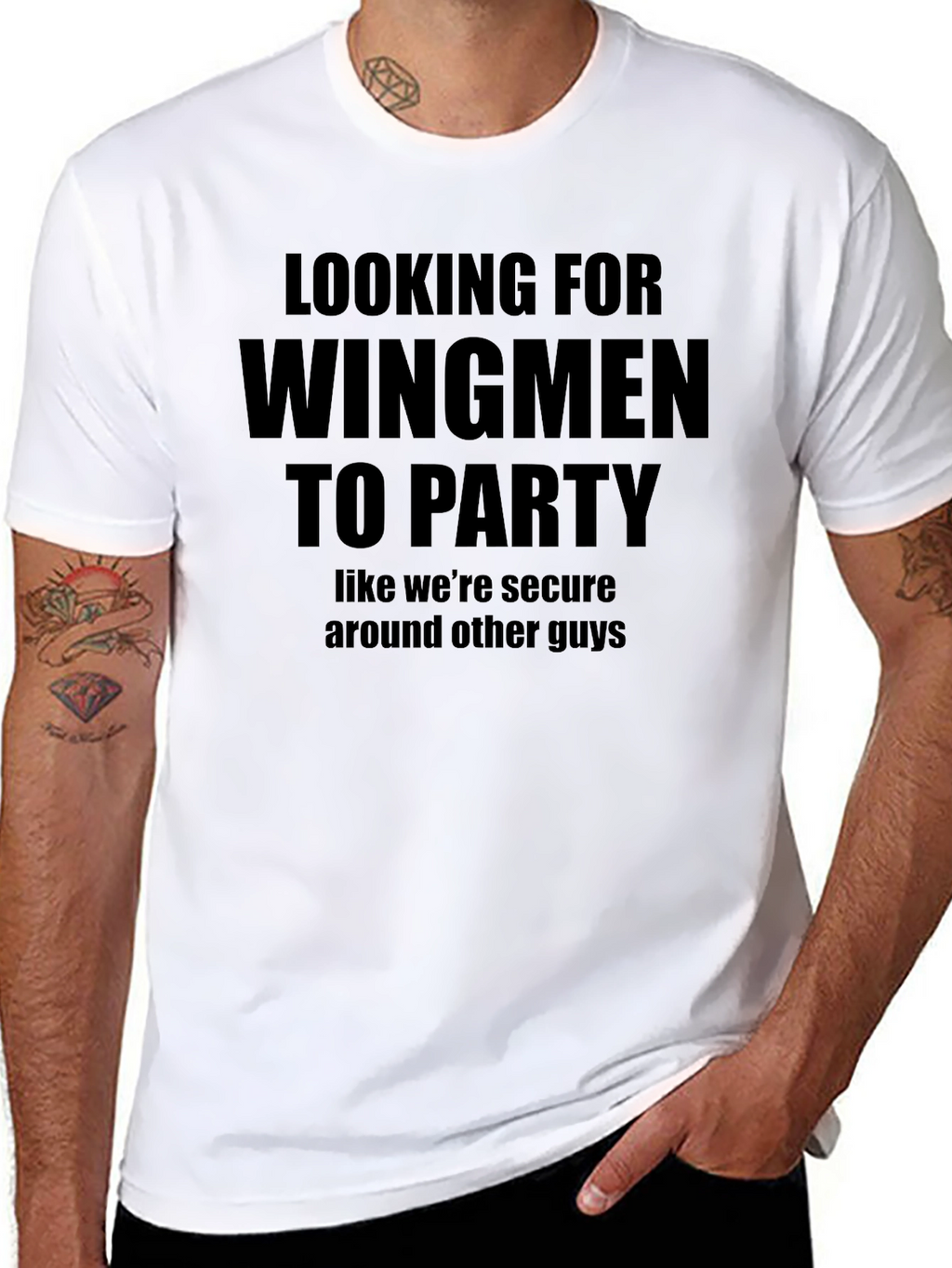 Looking For Wingmen To Party Graphic T-Shirt