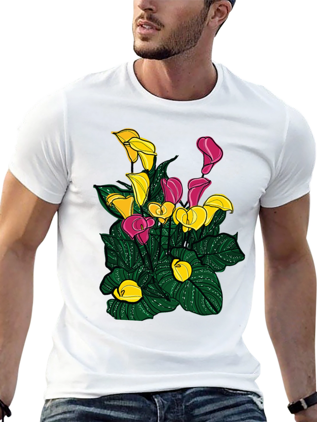 Calla Lily Graphic T-Shirt - Unique Floral Design