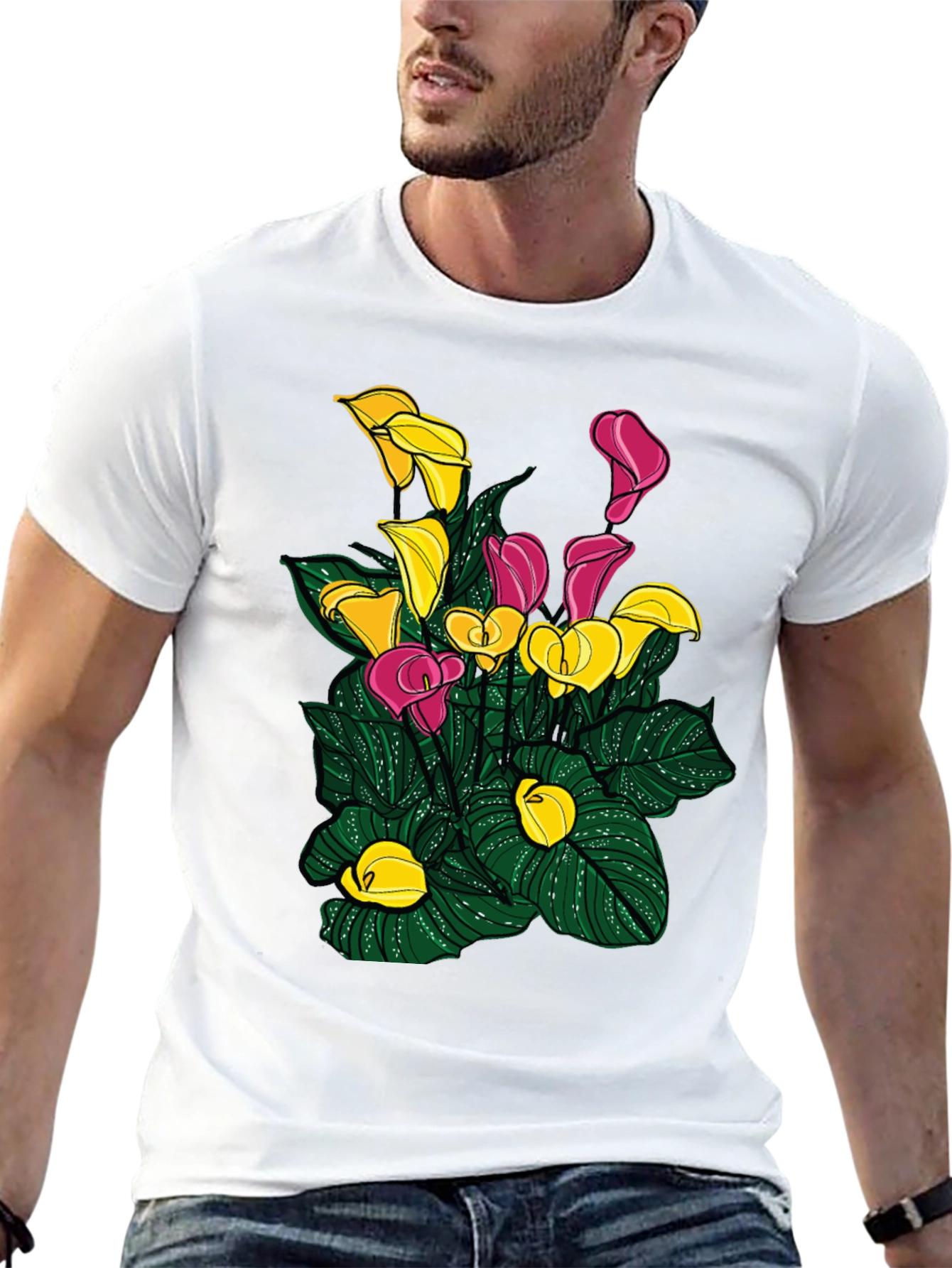Calla Lily Graphic T-Shirt - Unique Floral Design