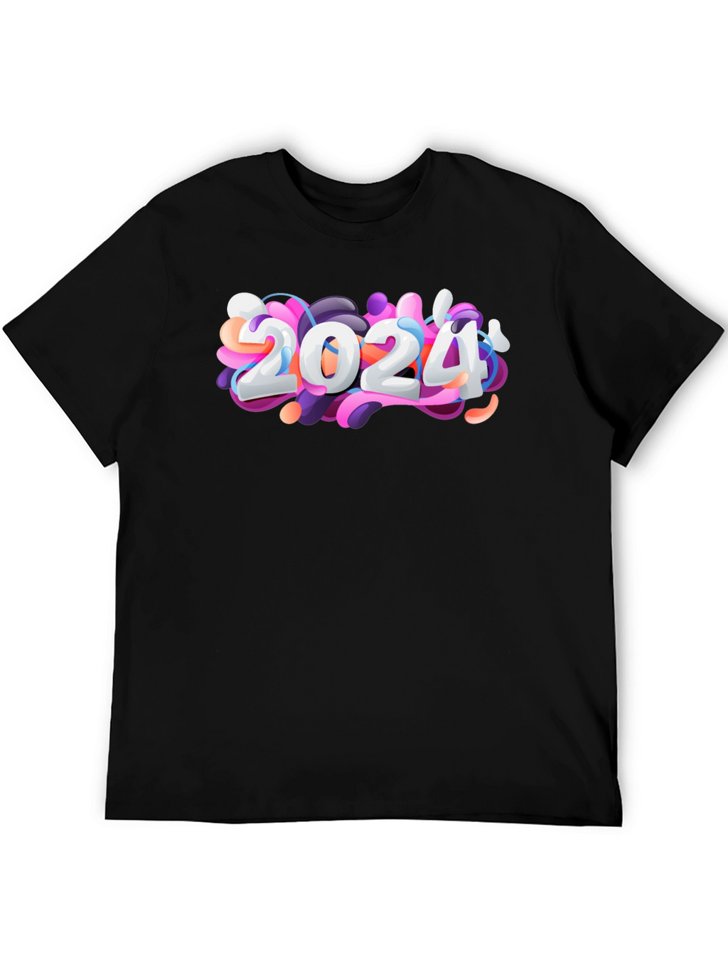2024 Graphic T-Shirt - Stylish Black Tee