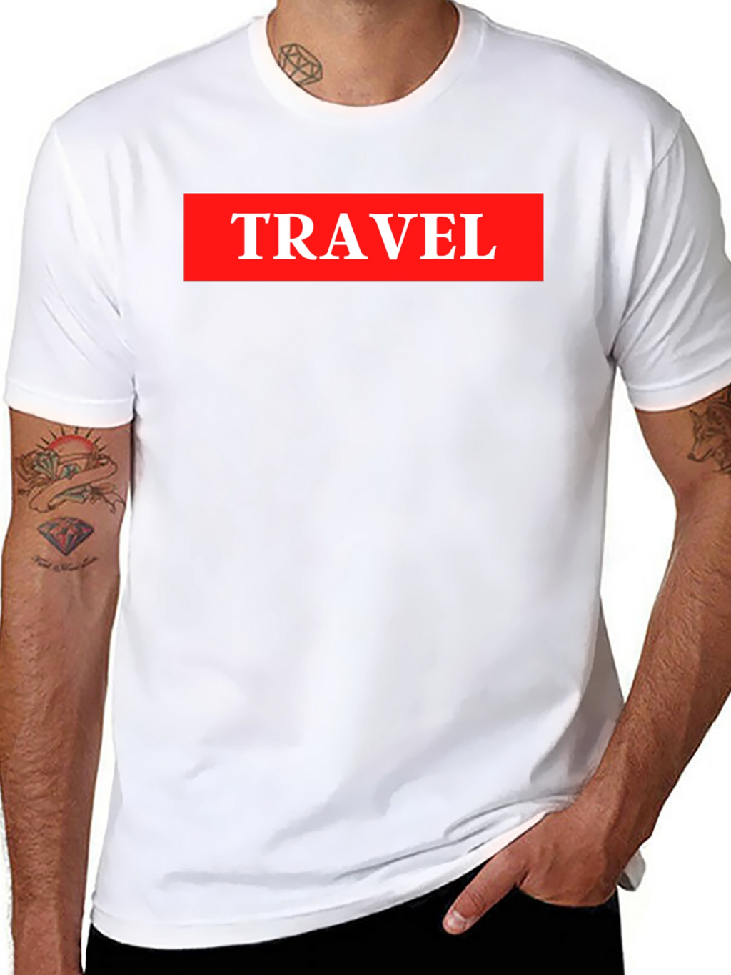 Travel Graphic Tee - Adventure Ready Casual Black T-Shirt
