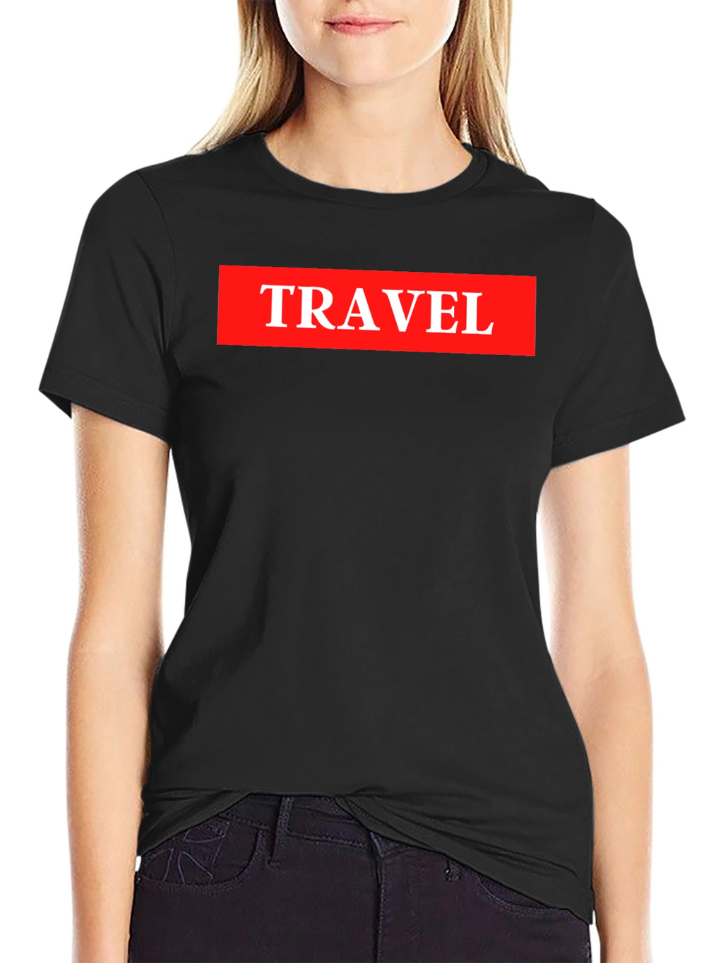 Travel Graphic Tee - Adventure Ready Casual Black T-Shirt