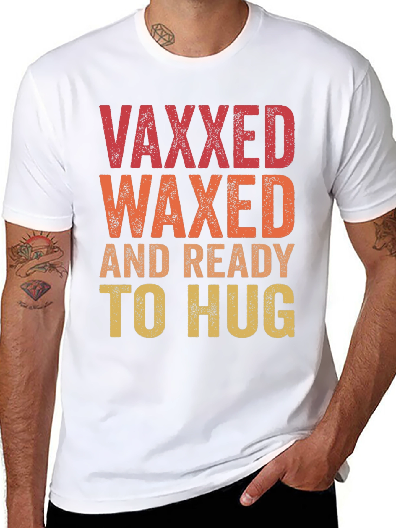 Vaxxed Waxed Ready to Hug T-Shirt