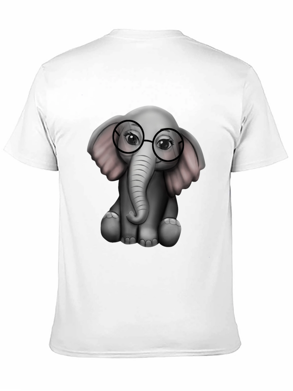 Elephant with Glasses Graphic Tee