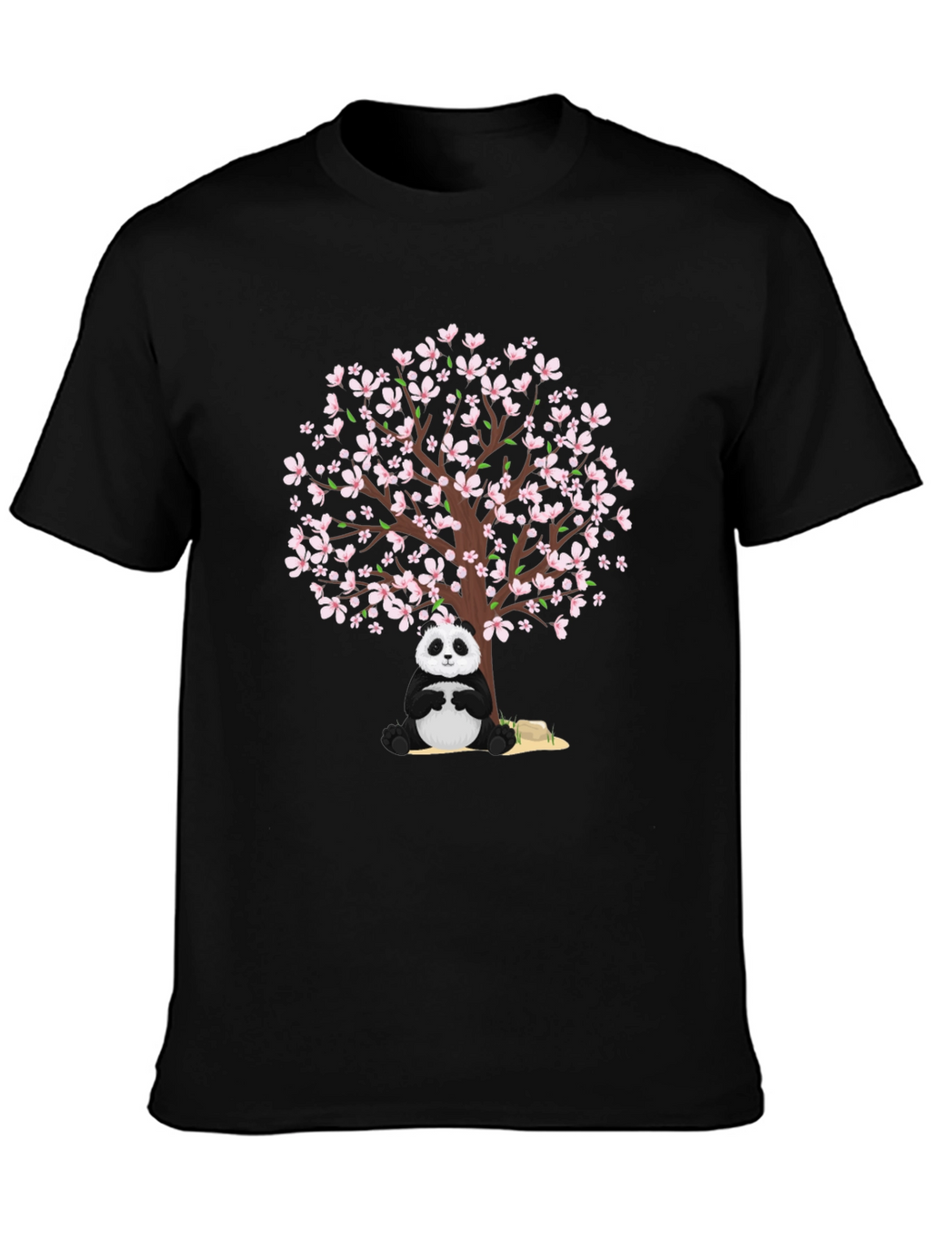 Panda & Cherry Blossom Tree Graphic Tee