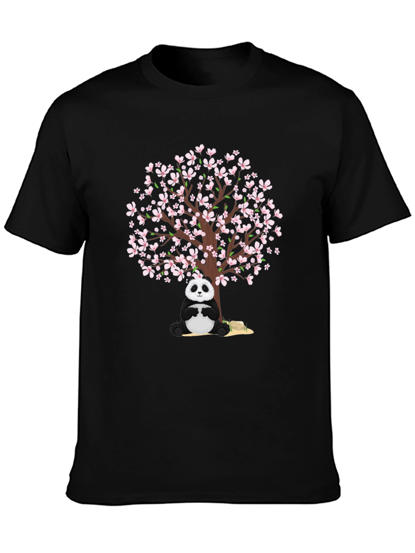 Panda & Cherry Blossom Tree Graphic Tee