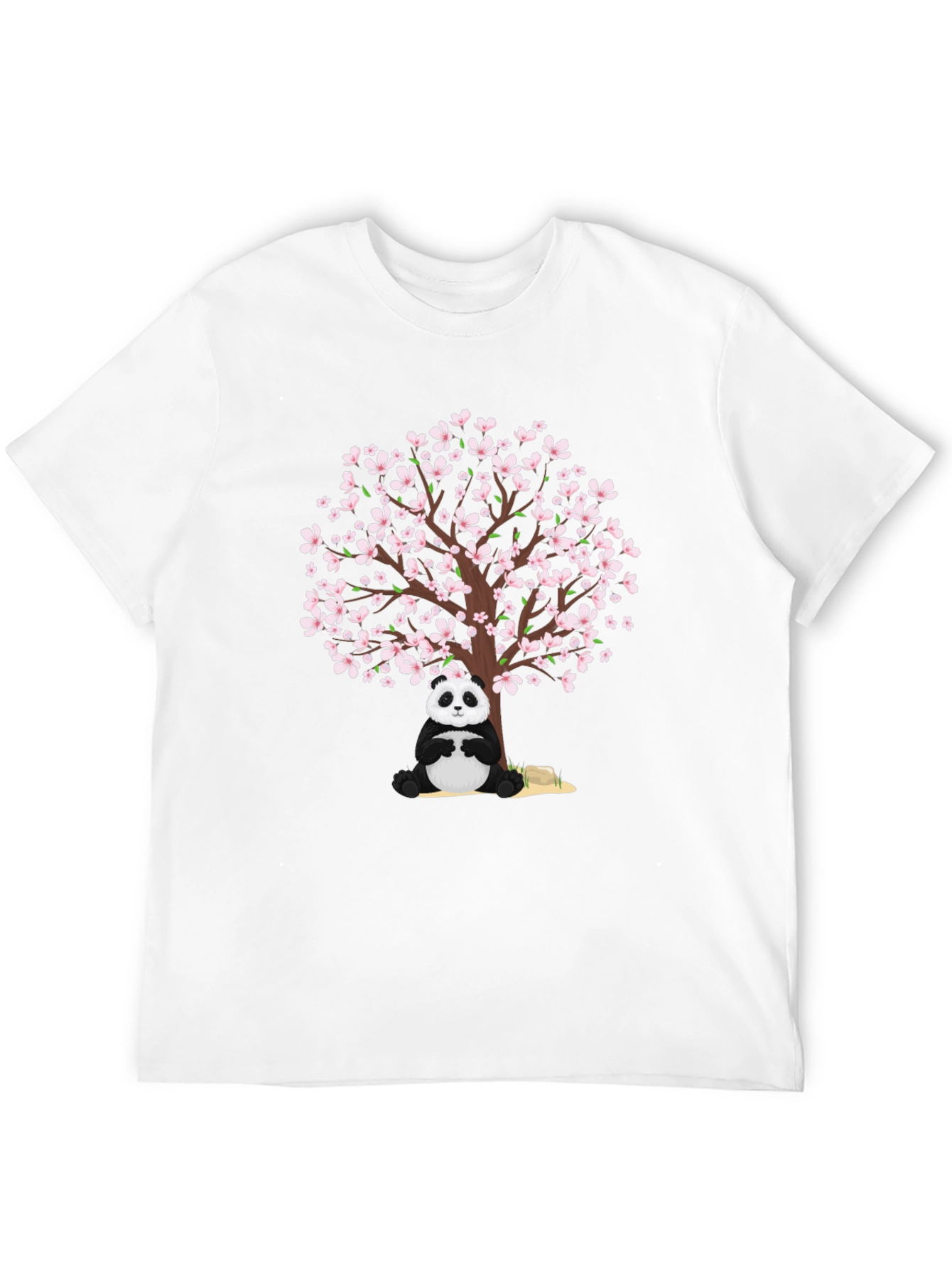 Panda & Cherry Blossom Tree Graphic Tee