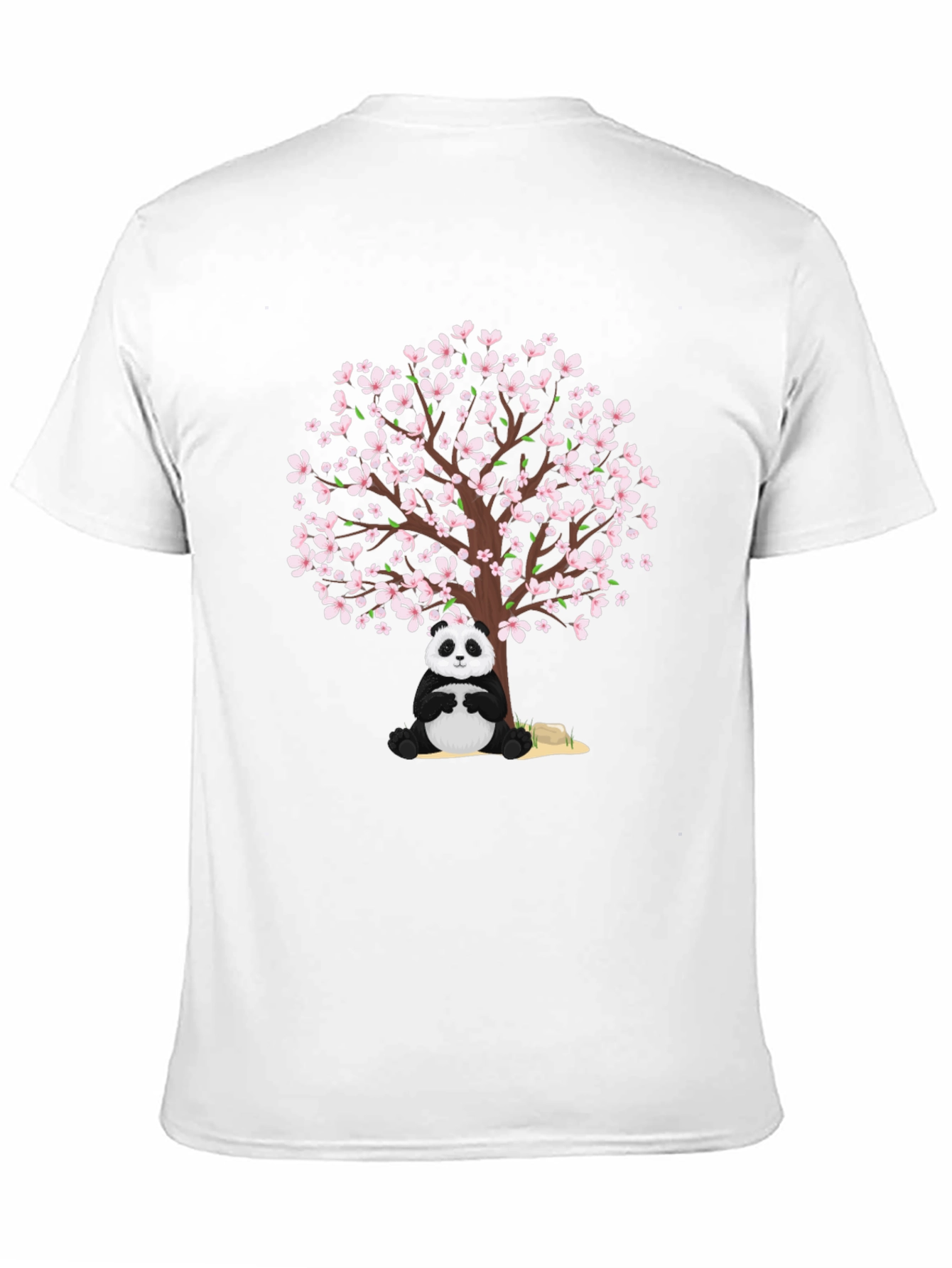 Panda & Cherry Blossom Tree Graphic Tee