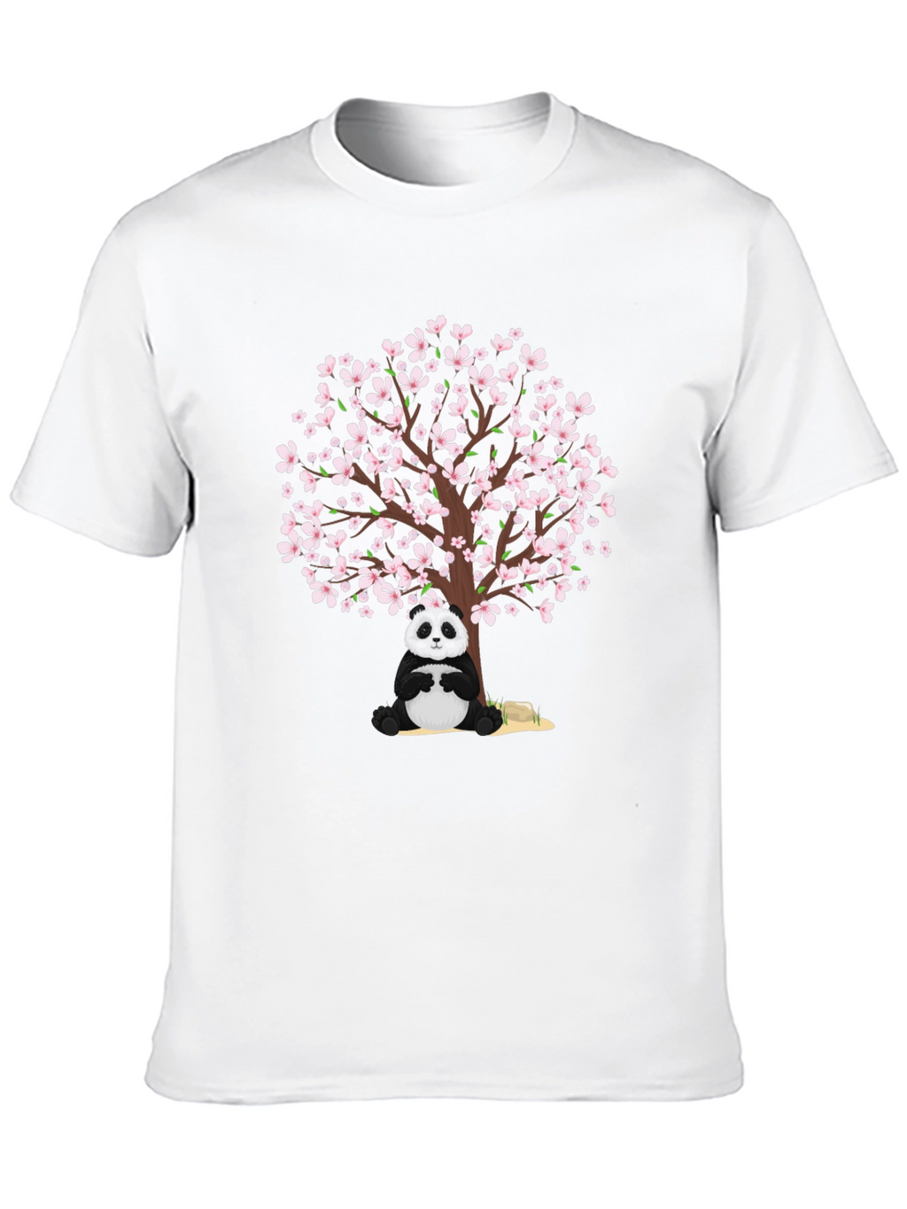 Panda & Cherry Blossom Tree Graphic Tee