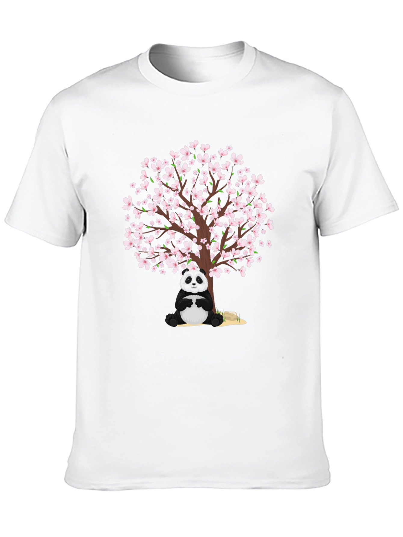 Panda & Cherry Blossom Tree Graphic Tee