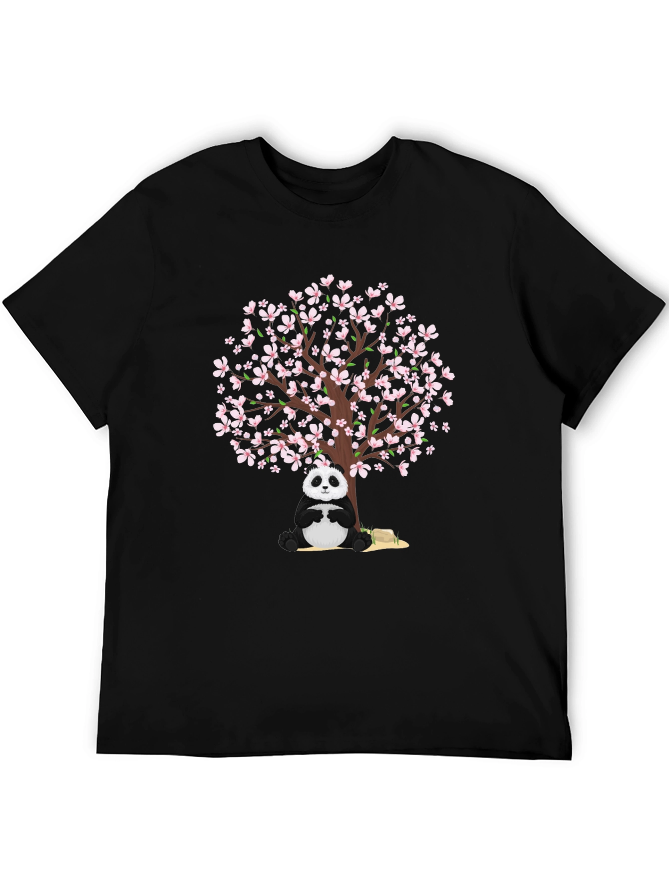 Panda & Cherry Blossom Tree Graphic Tee