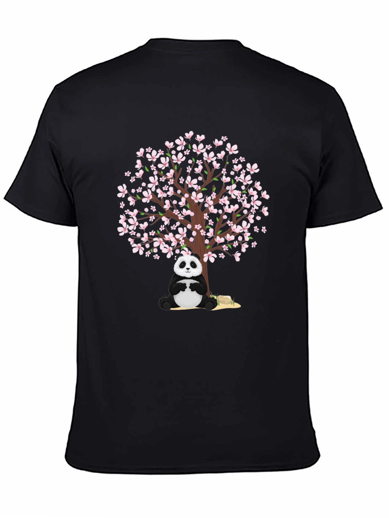 Panda & Cherry Blossom Tree Graphic Tee