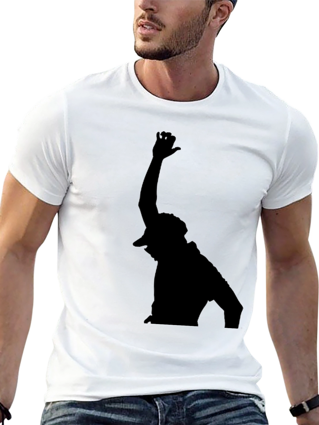 Silhouette Graphic Black T-Shirt - Casual Style