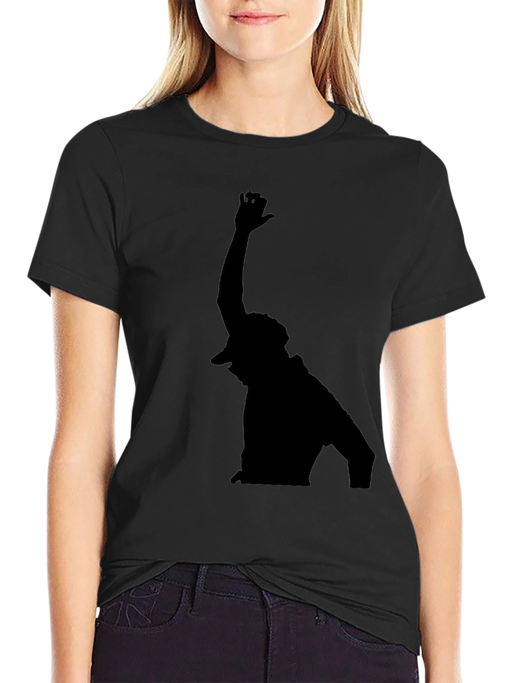 Silhouette Graphic Black T-Shirt - Casual Style