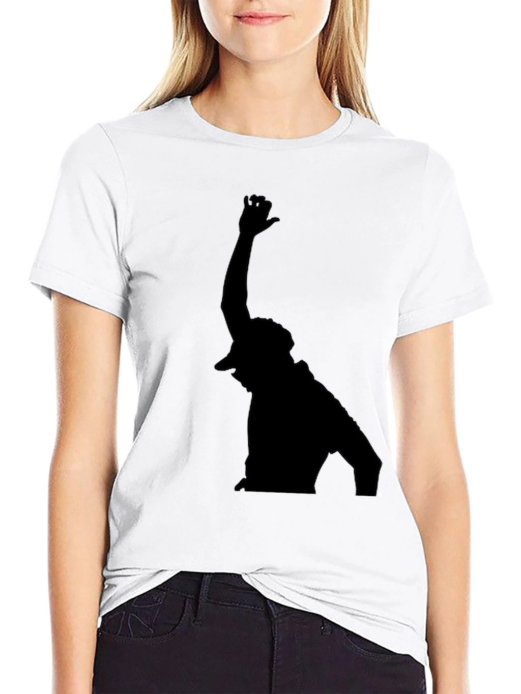 Silhouette Graphic Black T-Shirt - Casual Style