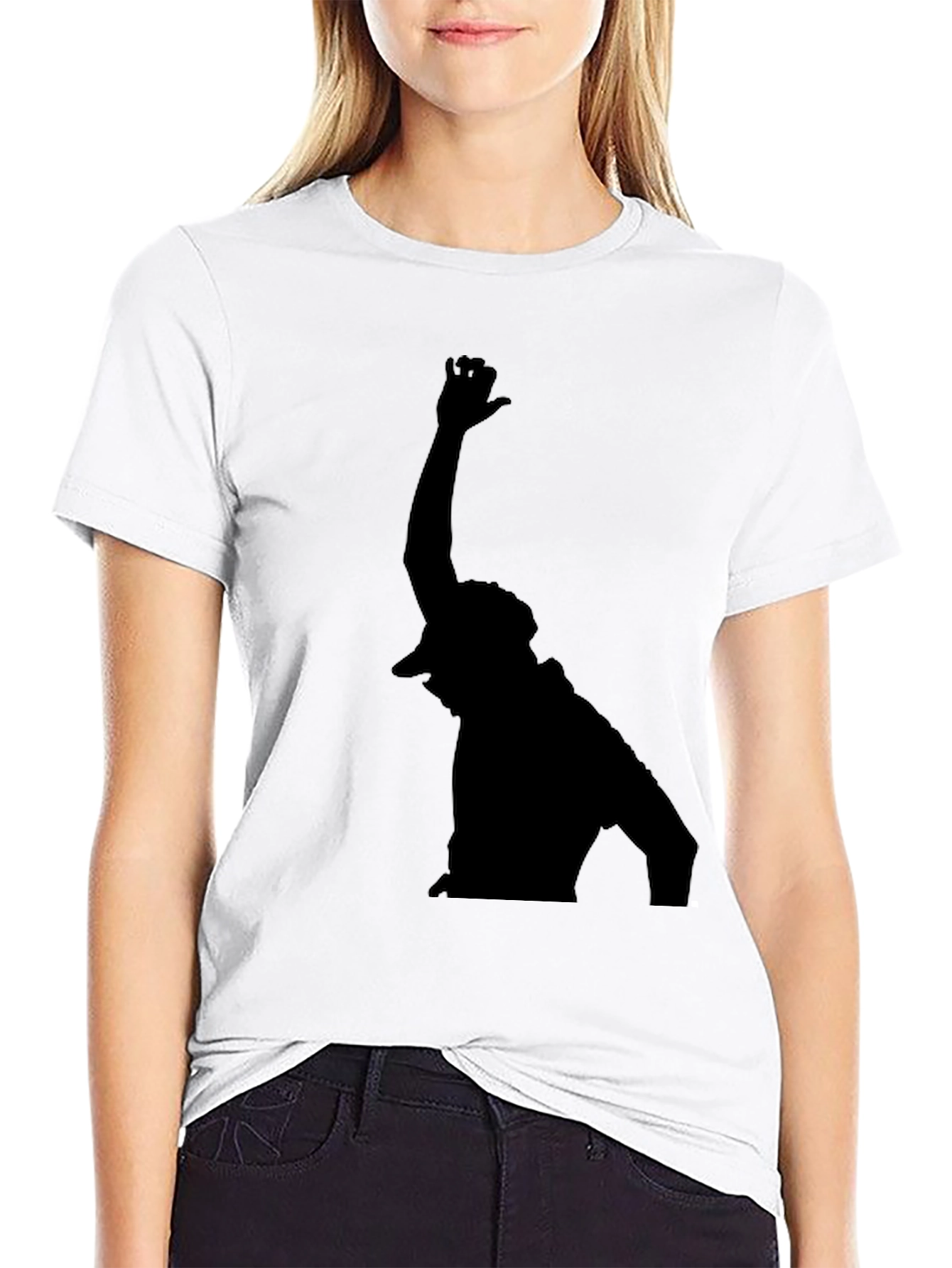 Silhouette Graphic Black T-Shirt - Casual Style