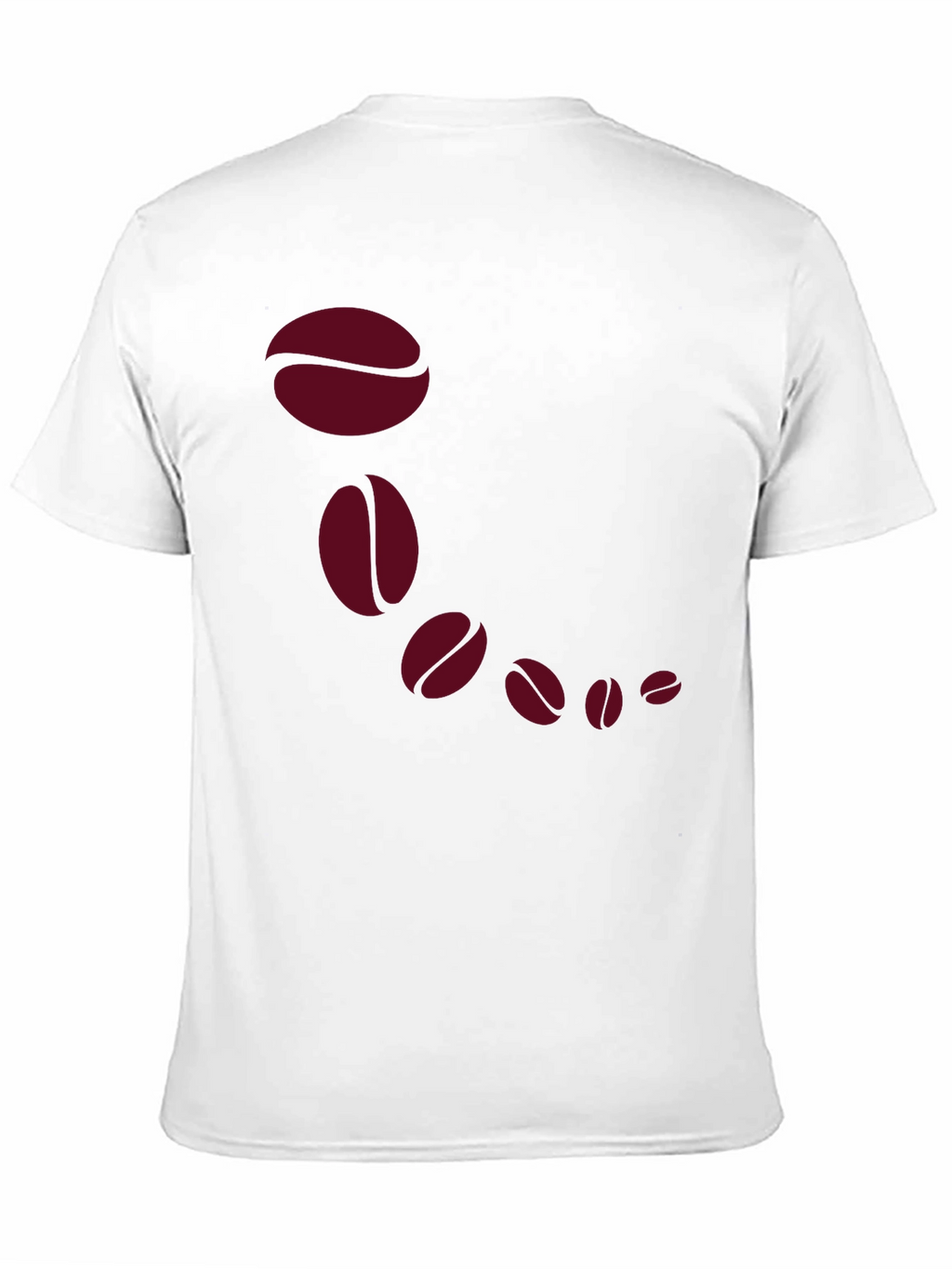 Coffee Bean Cascade Graphic Tee - Stylish Black T-Shirt