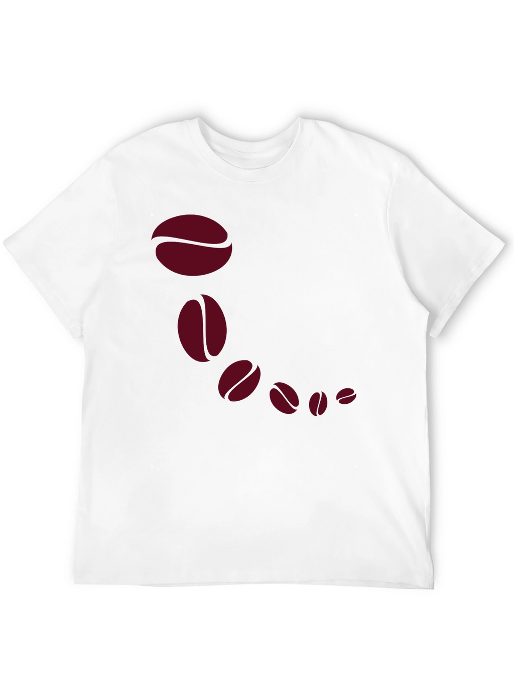Coffee Bean Cascade Graphic Tee - Stylish Black T-Shirt