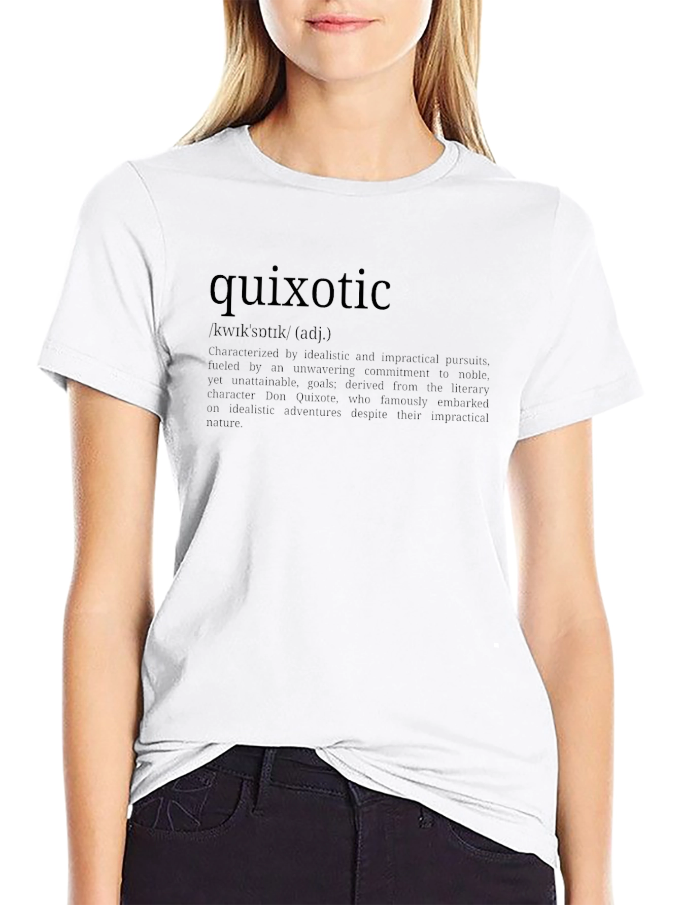 Quixotic Definition Graphic T-Shirt - Idealistic Adventures
