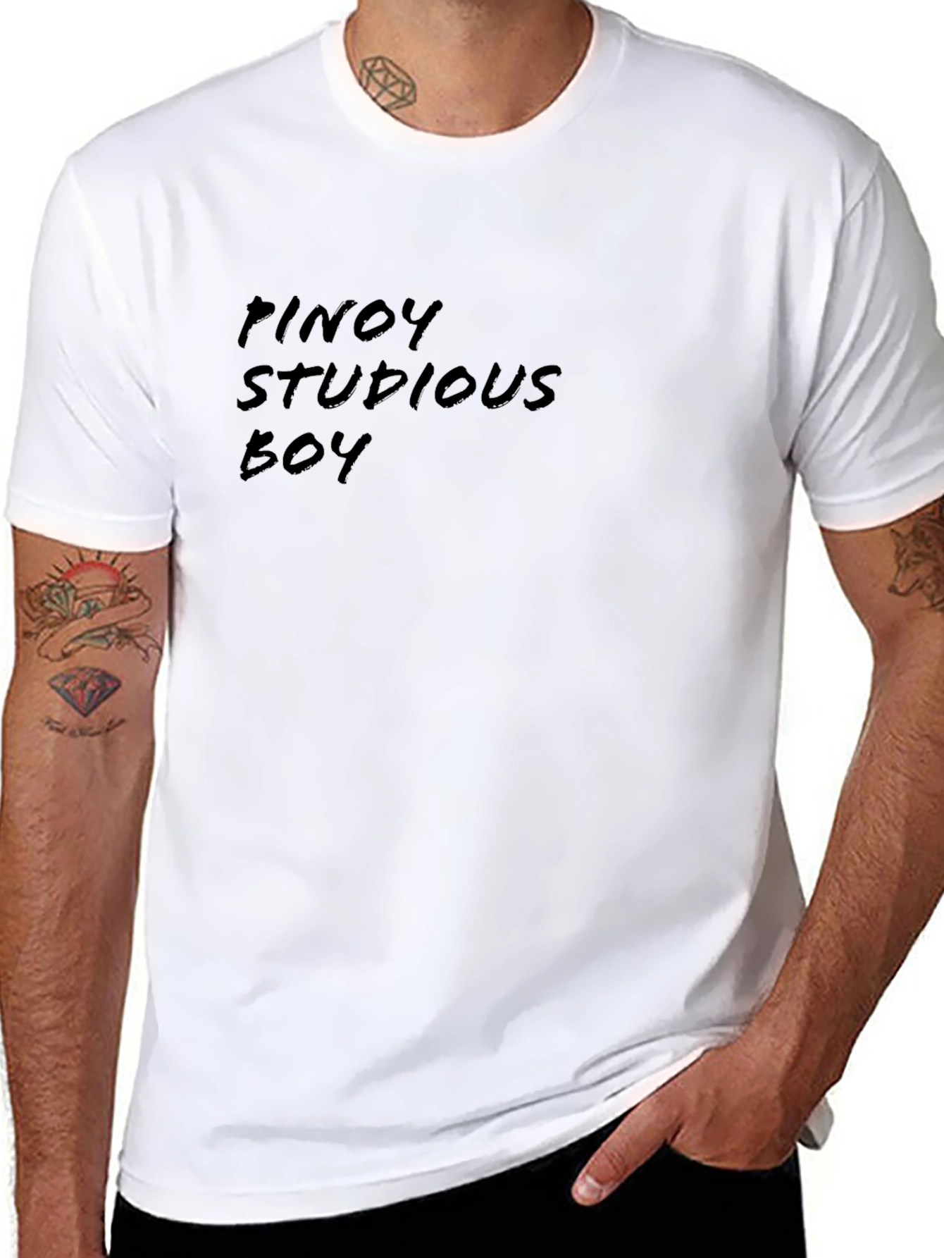 Pinoy Studious Boy T-Shirt - Black