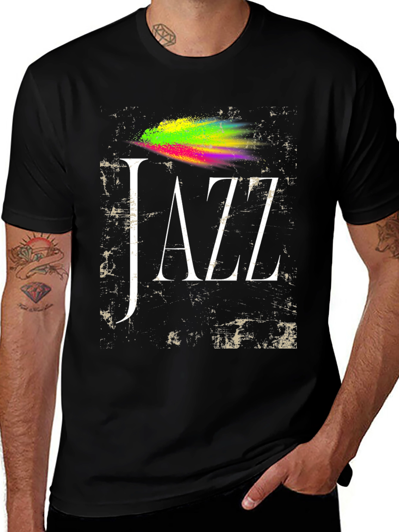 Jazz Music T-Shirt Colorful Graphic Tee