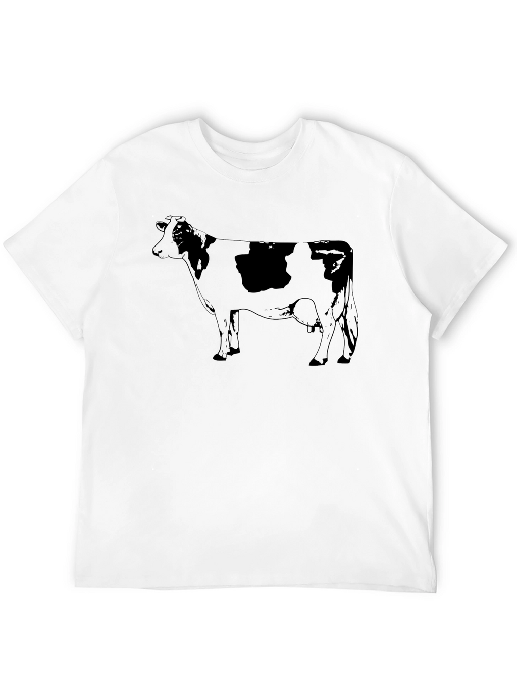 Cow Print T-Shirt - Casual Graphic Tee