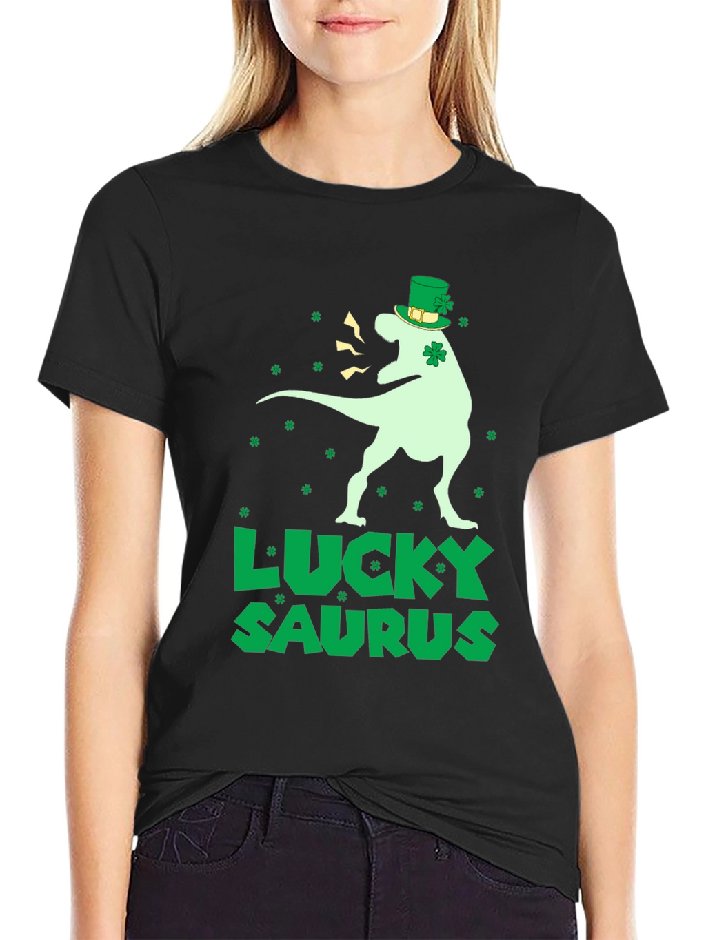 Lucky Saurus St Patricks Day T-Shirt