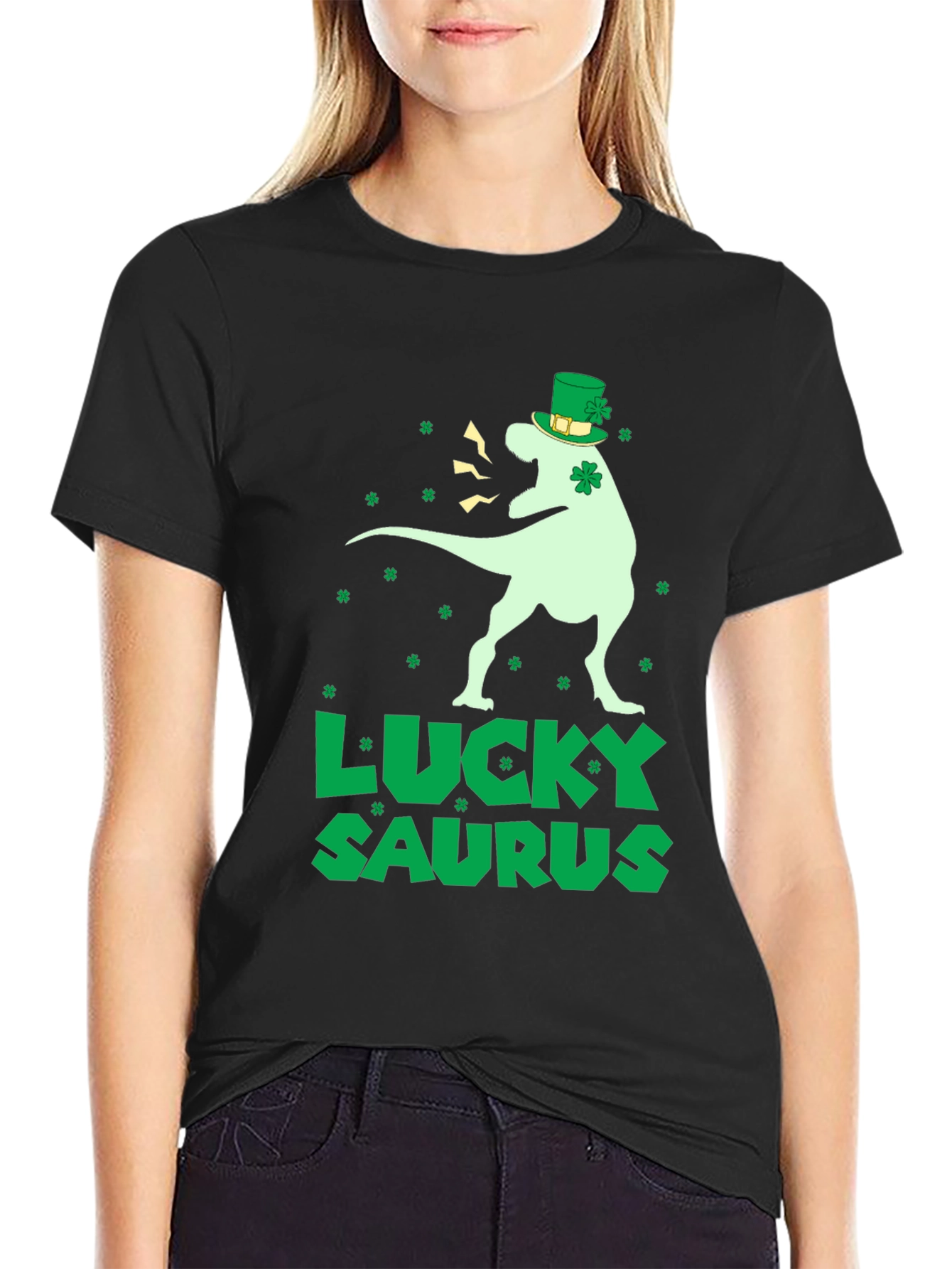 Lucky Saurus St Patricks Day T-Shirt