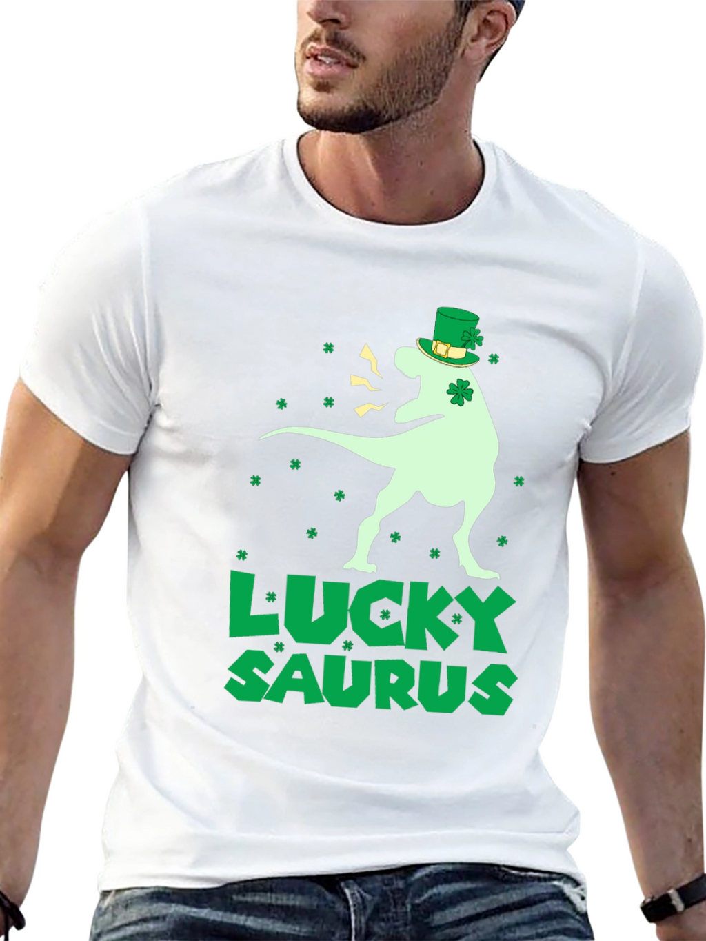 Lucky Saurus St Patricks Day T-Shirt