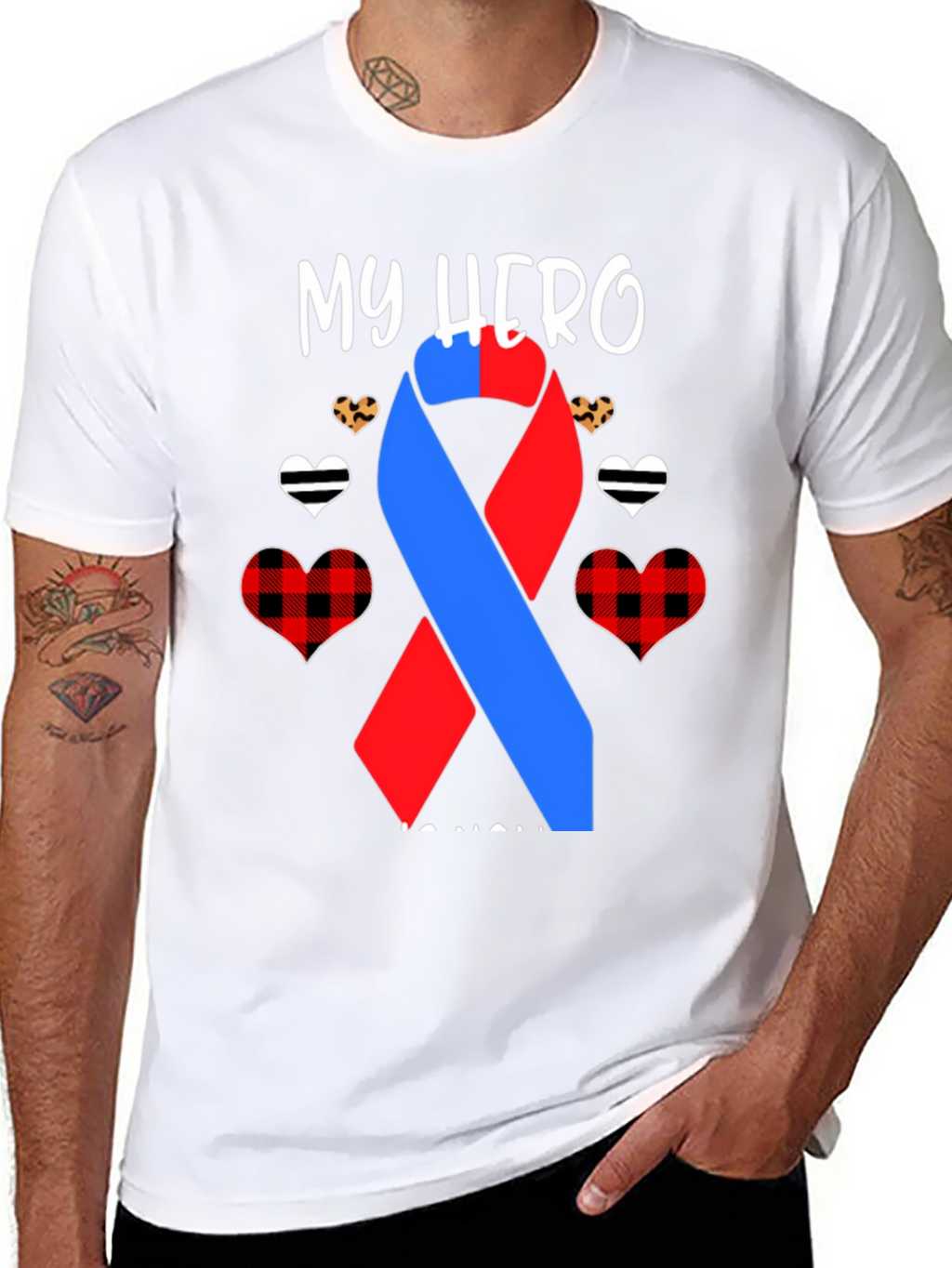 My Hero T-Shirt - Awareness Ribbon Design
