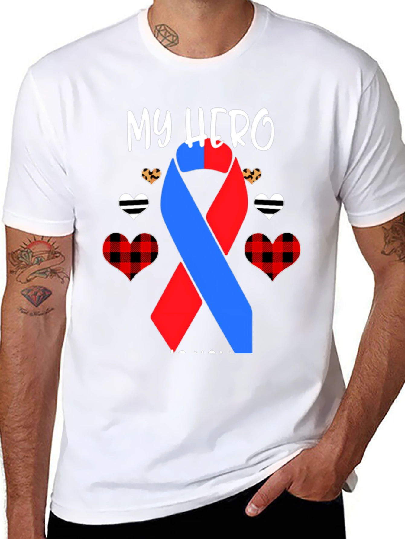 My Hero T-Shirt - Awareness Ribbon Design