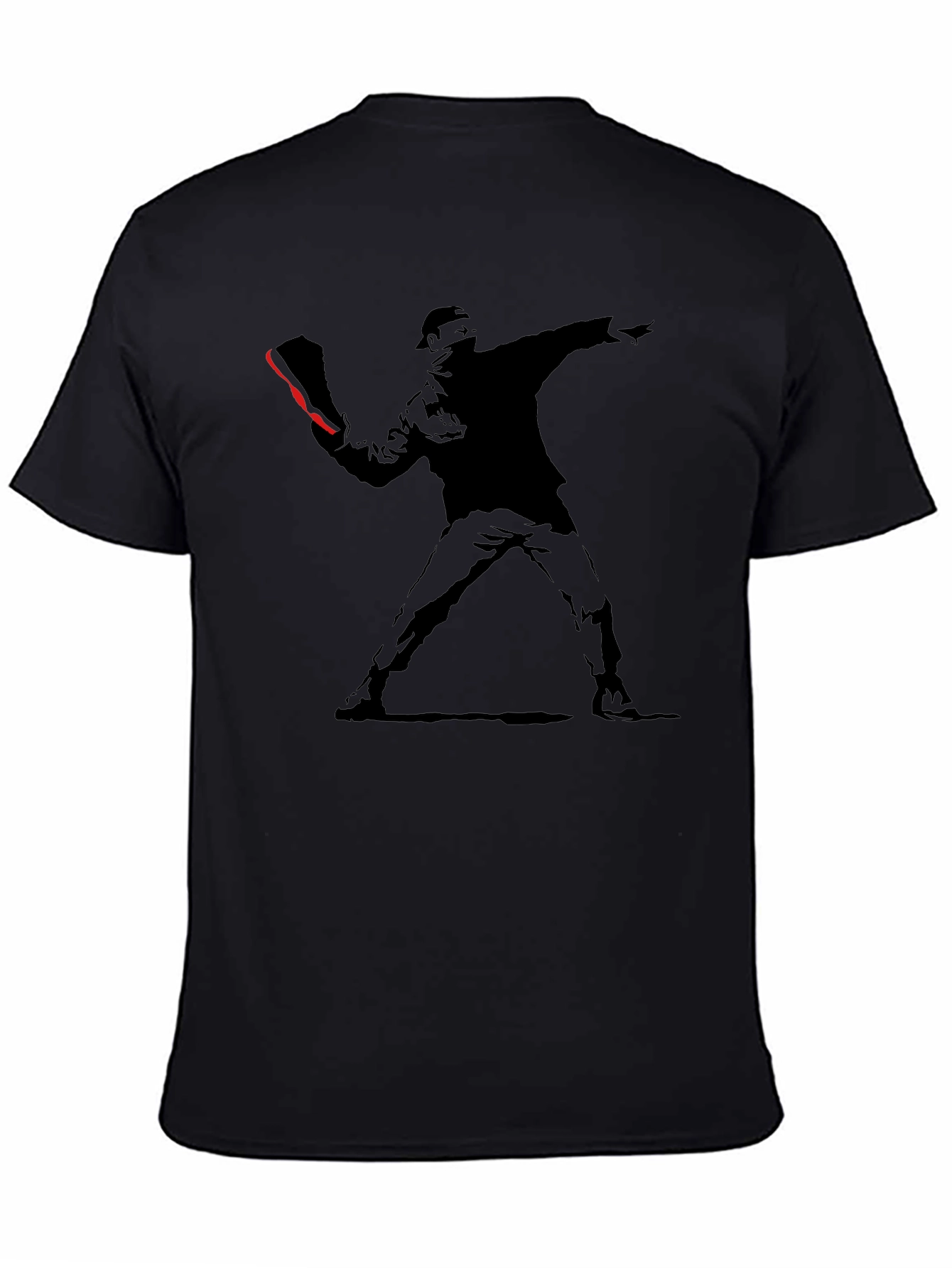 Banksy Flower Thrower Graphic Tee - Street Art Inspired