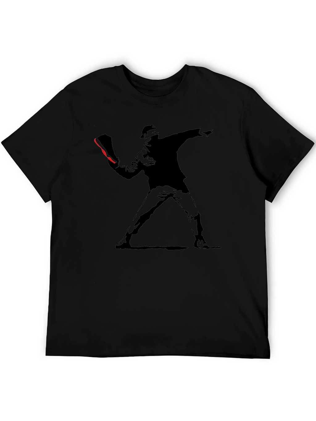 Banksy Flower Thrower Graphic Tee - Street Art Inspired