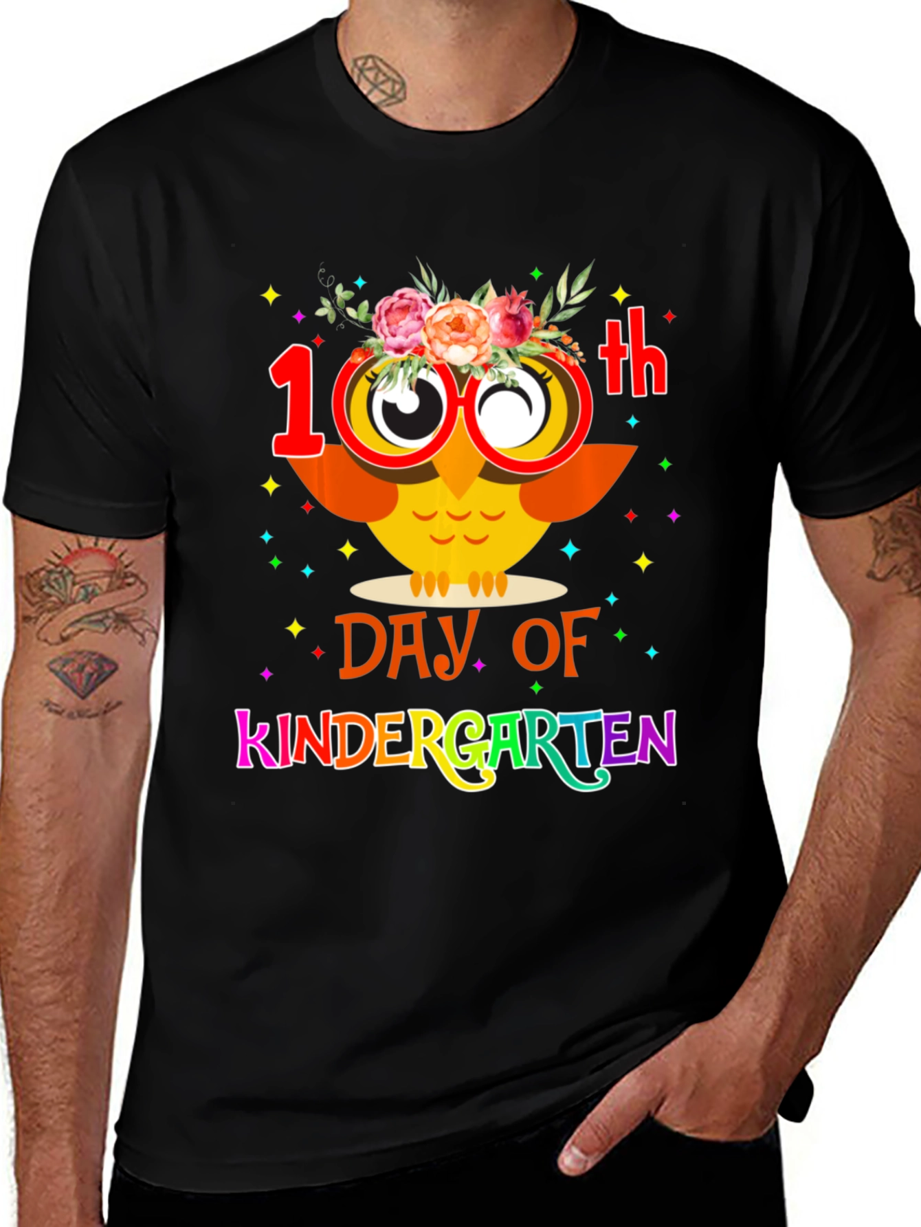 100th Day of Kindergarten Owl T-Shirt