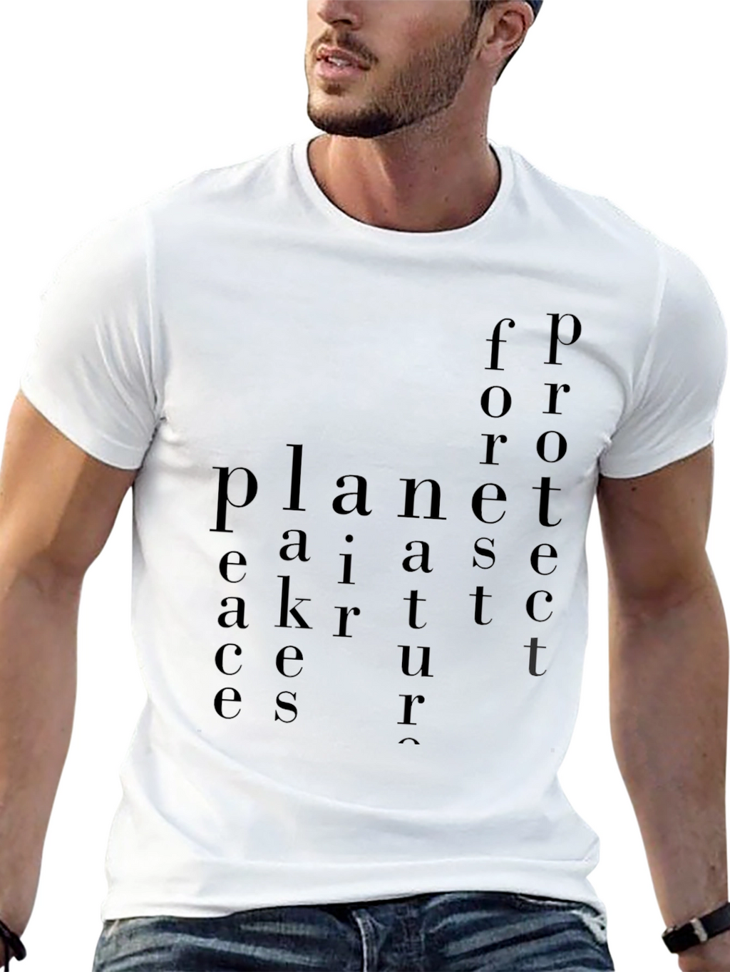 Planet Earth Structure Black Graphic Tee